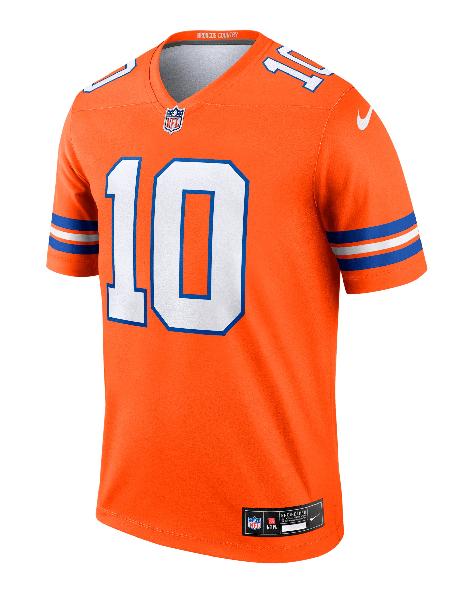Bo Nix Denver Broncos Men's Nike Dri-FIT NFL Legend Jersey - Orange