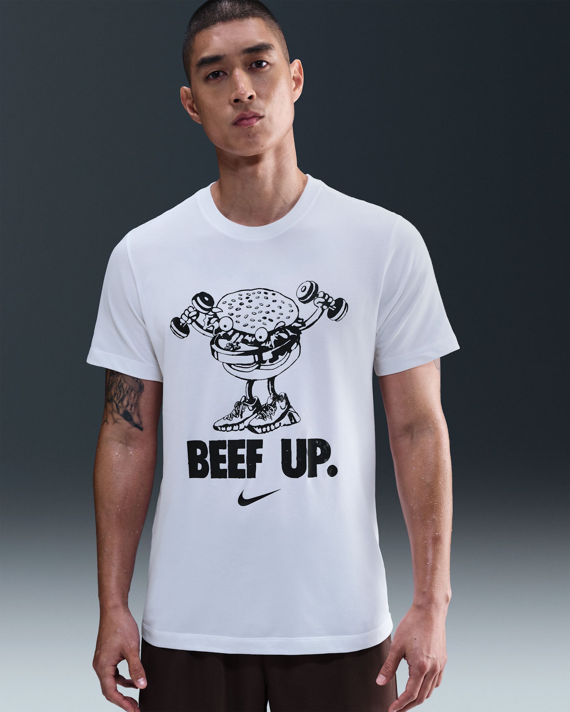 Nike Men's Dri-FIT Training T-Shirt - White