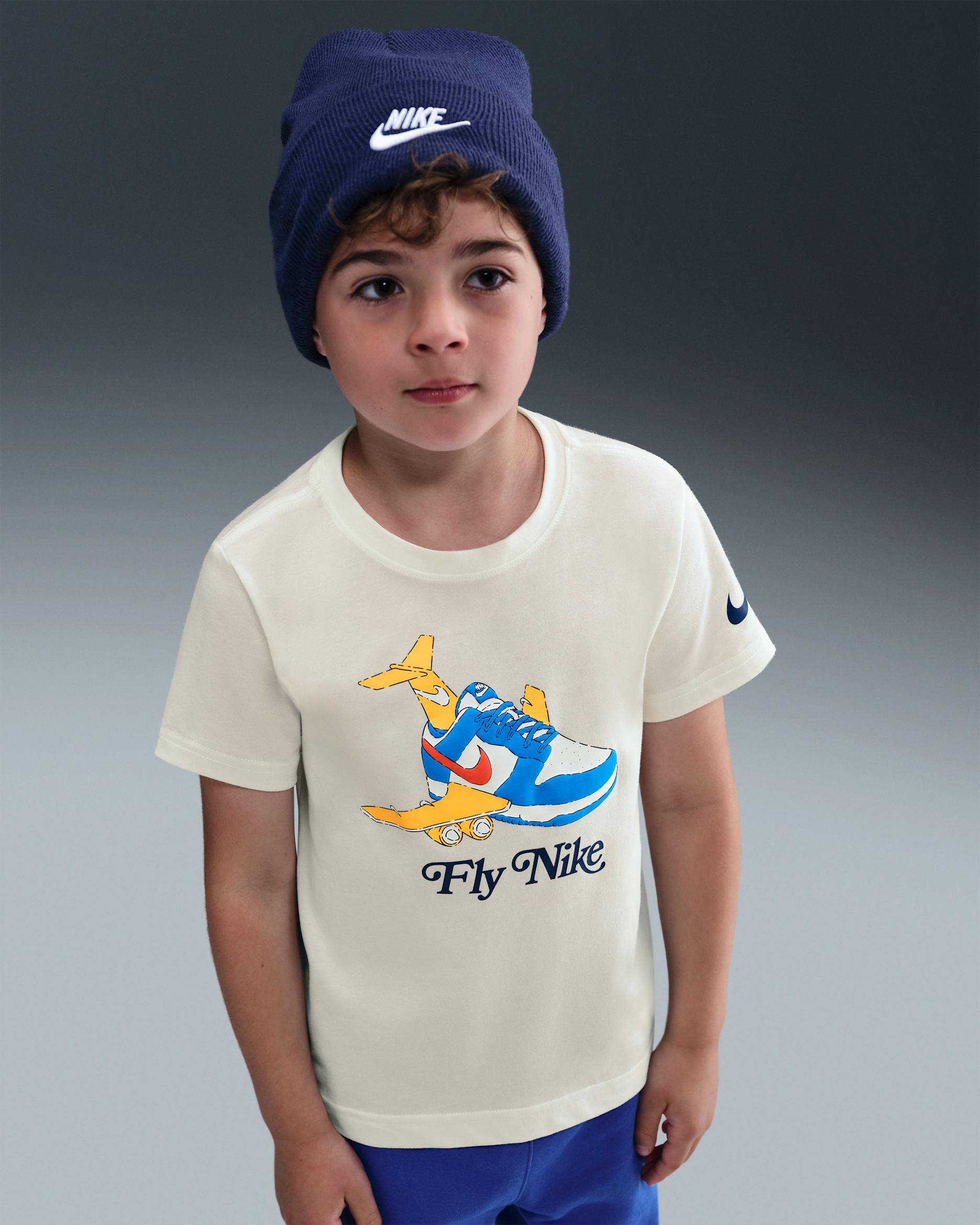 Nike Little Kids' "Fly Nike" T-Shirt - Sail