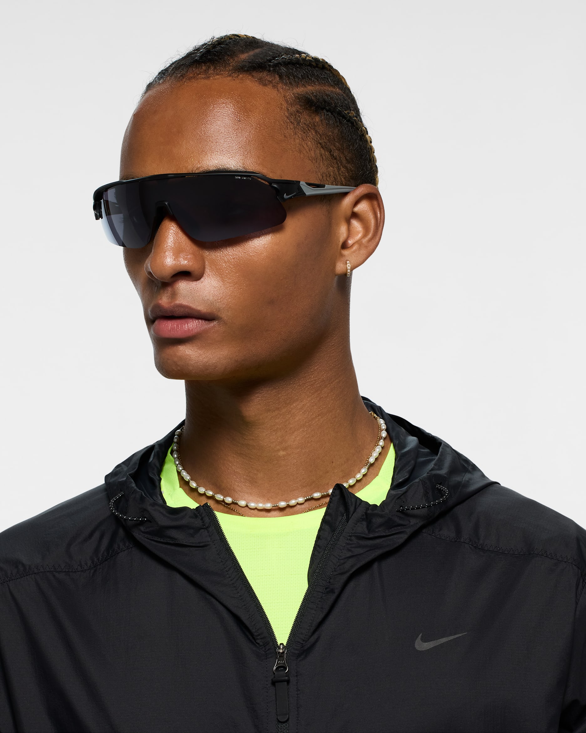 Nike Flyfree Shield Sunglasses - Matte Black Anodized