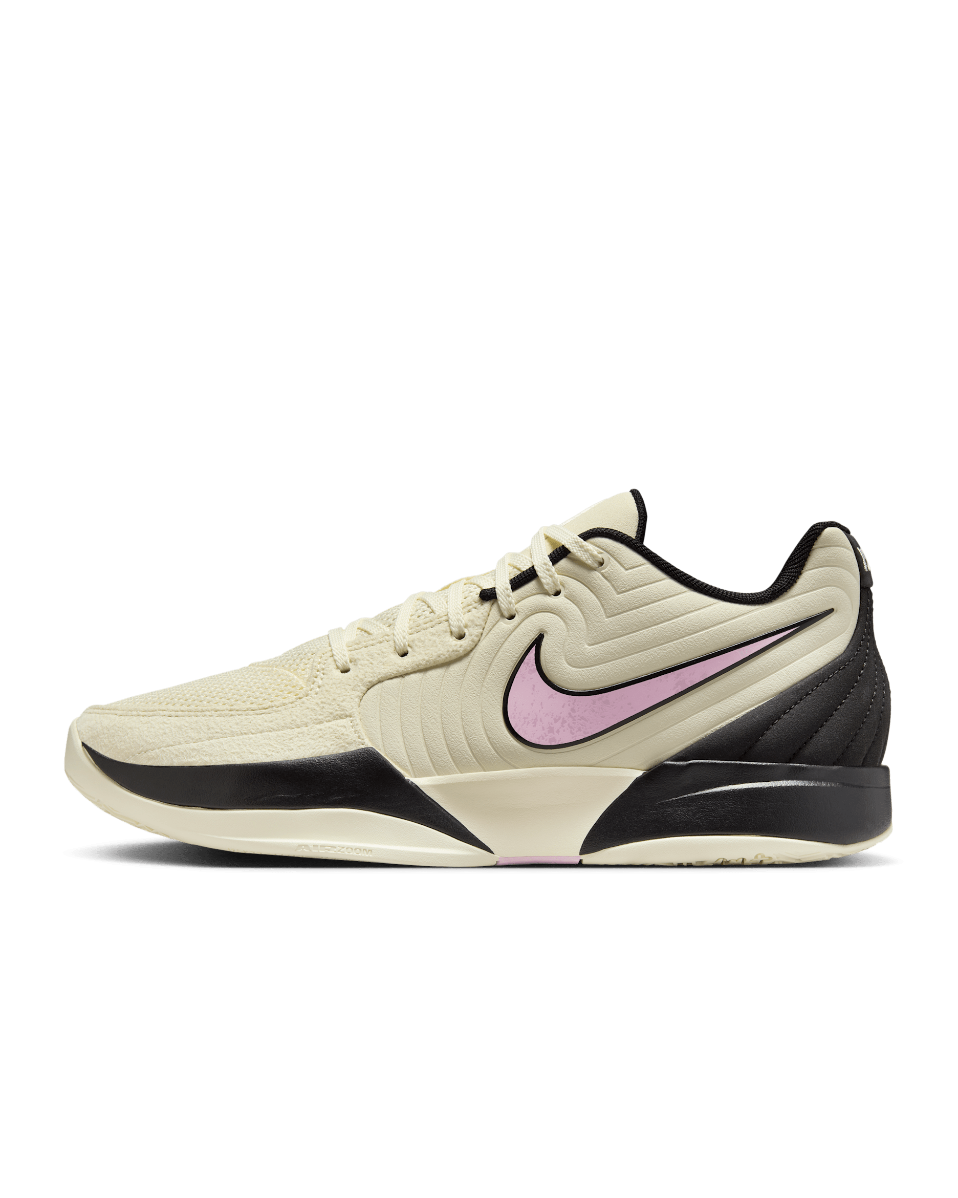 JA 2 EP Basketball Shoes - Coconut Milk/Black/Apricot Agate/Pink Foam