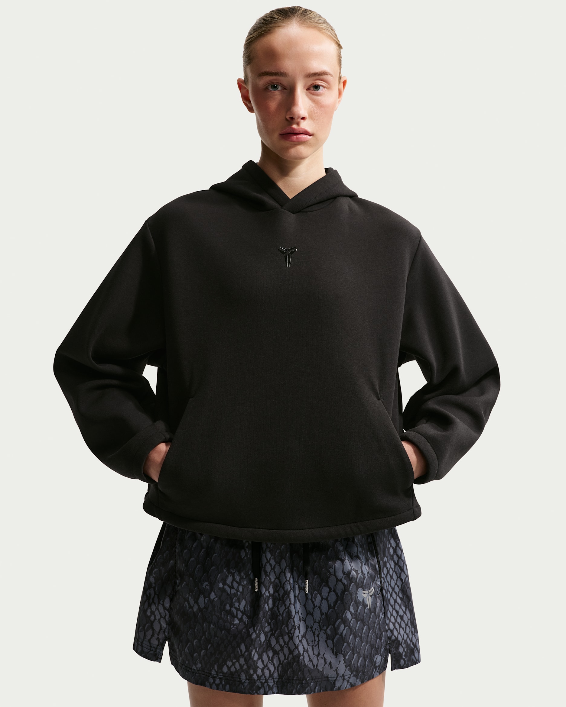 Kobe Women's Dri-FIT Pullover Basketball Hoodie - Black/Black