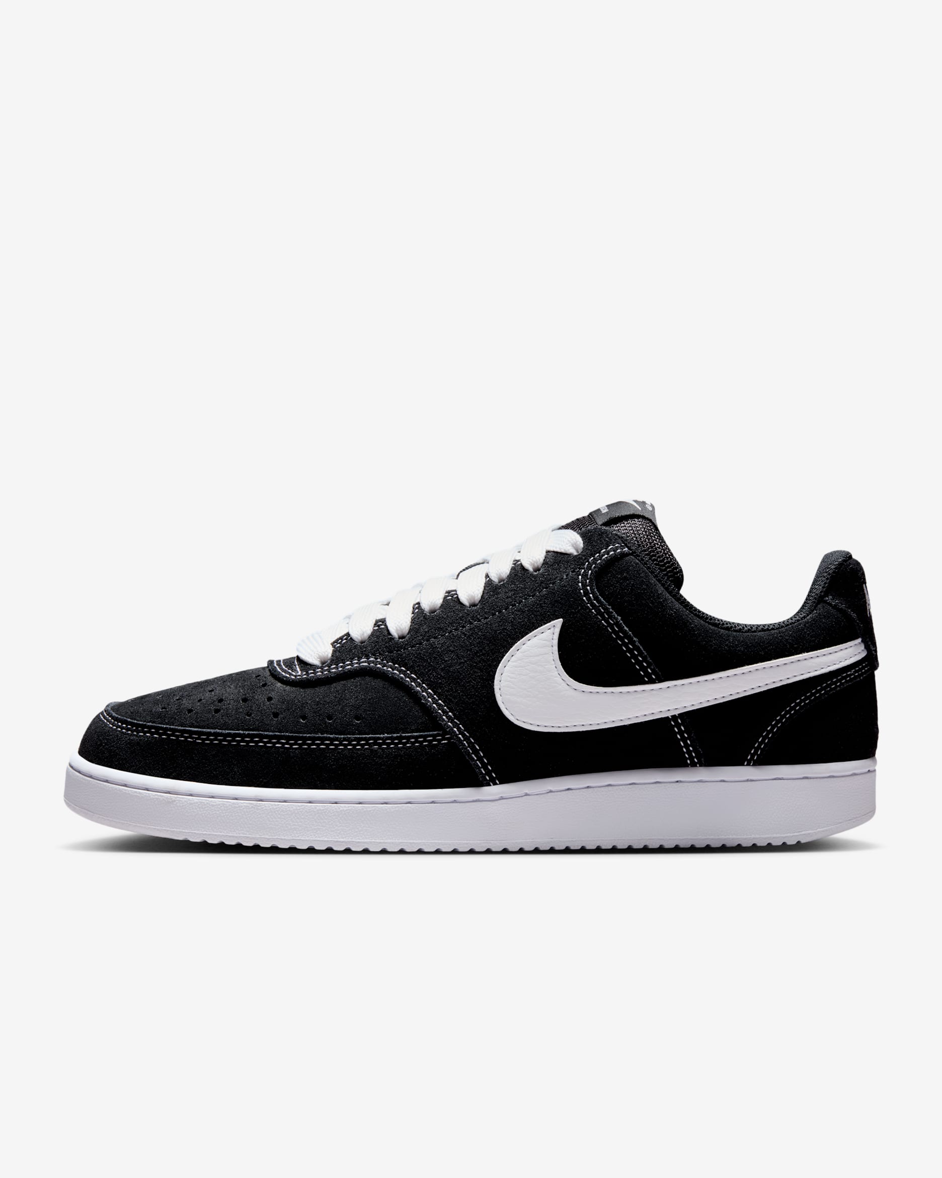 Nike Court Vision Low FL Schuh (Herren) - Schwarz/Weiß