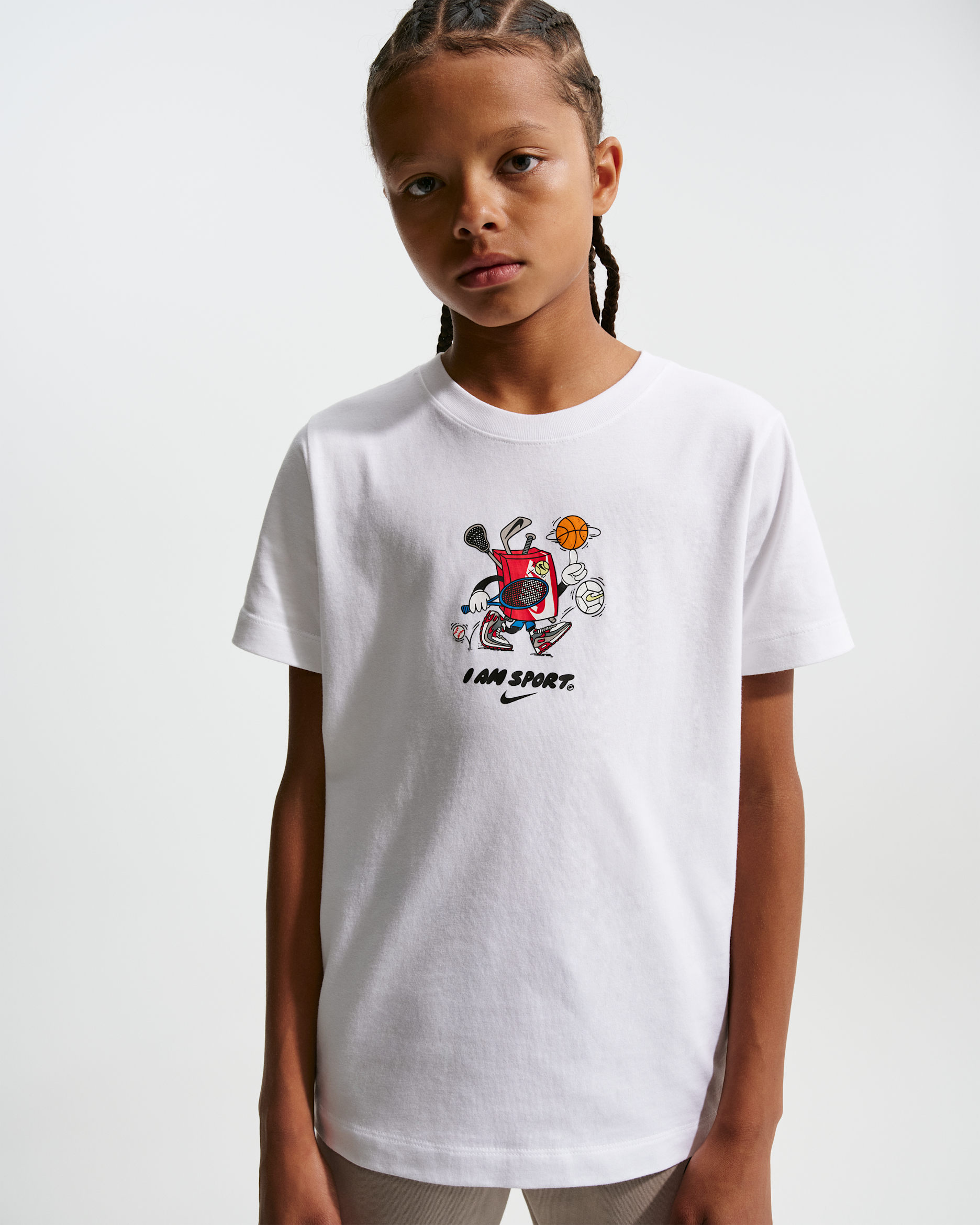 Nike Sportswear Older Kids' T-Shirt - White