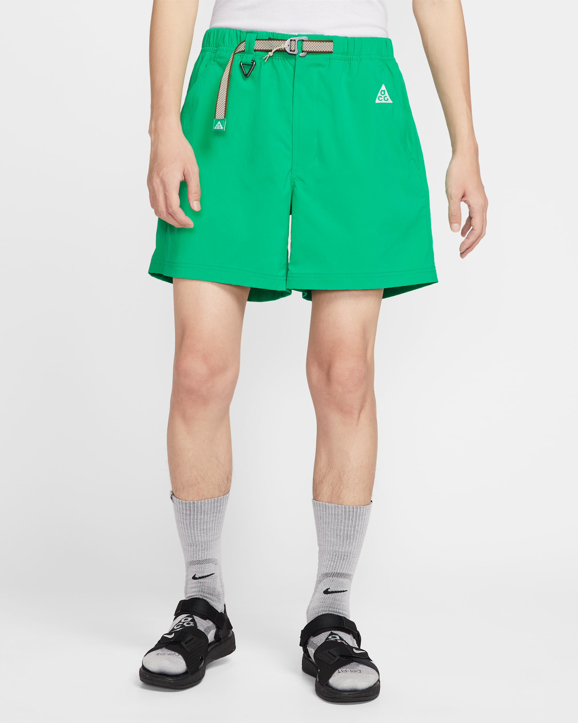 Nike ACG Men's Hiking Shorts - Stadium Green/Mosswood Brown/Light Khaki/Summit White