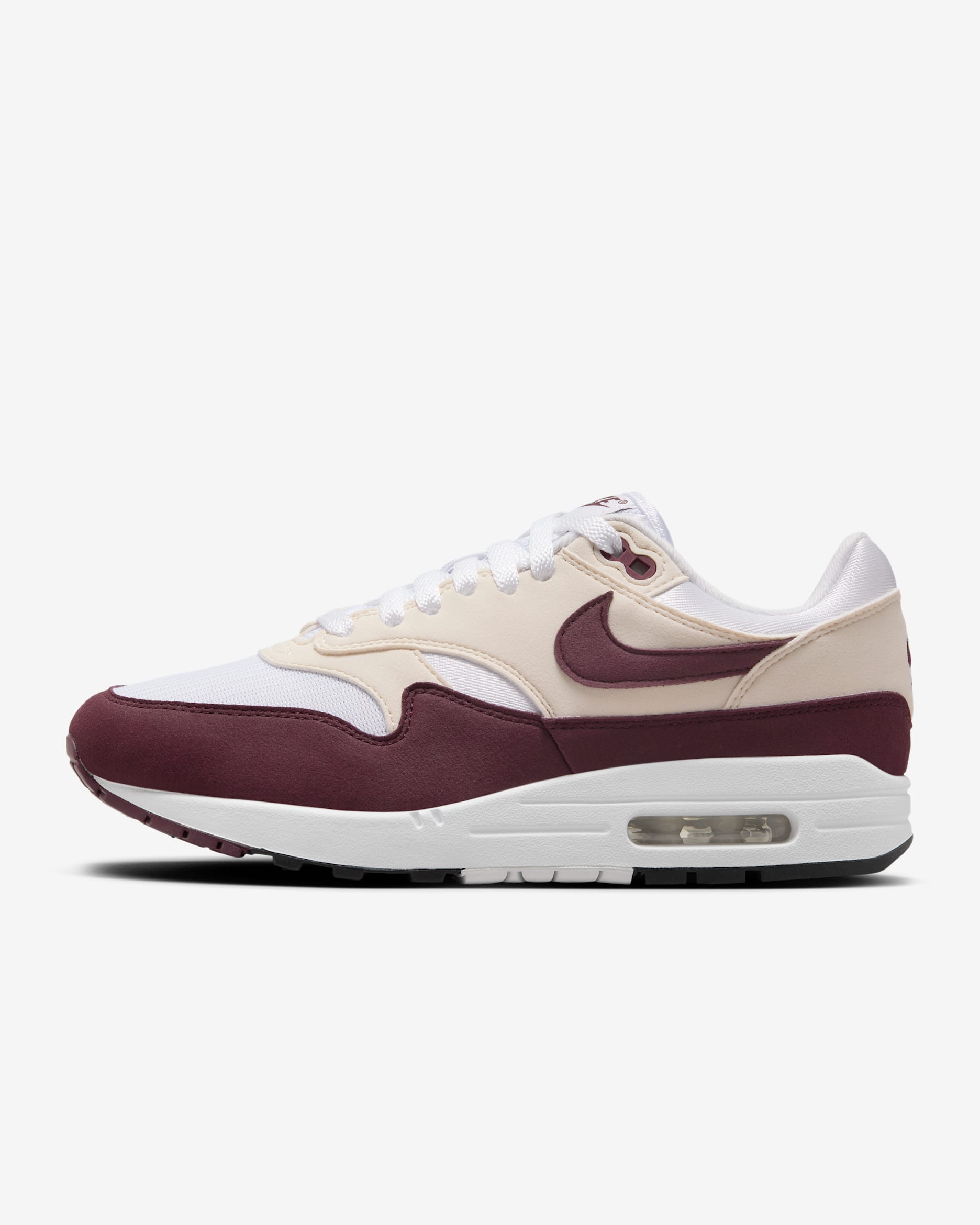 Nike Air Max 1 Women's shoes - White/Phantom/Black/Night Maroon