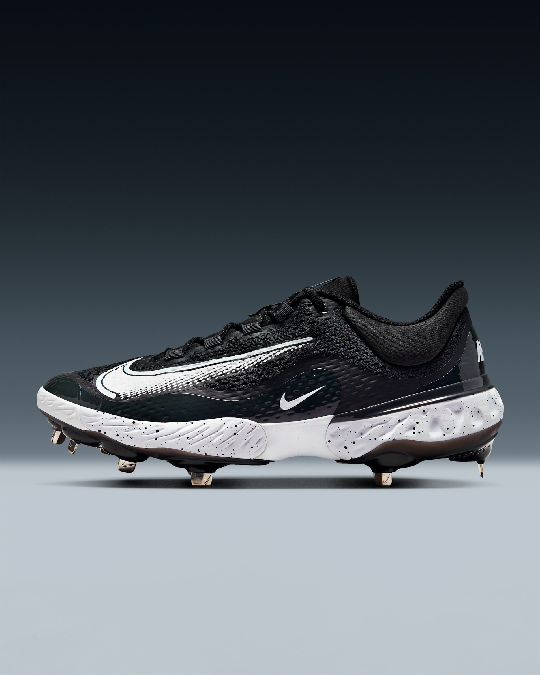 Nike Alpha Huarache Elite 4 Low Men's Baseball Cleats - Black/Dark Smoke Grey/White