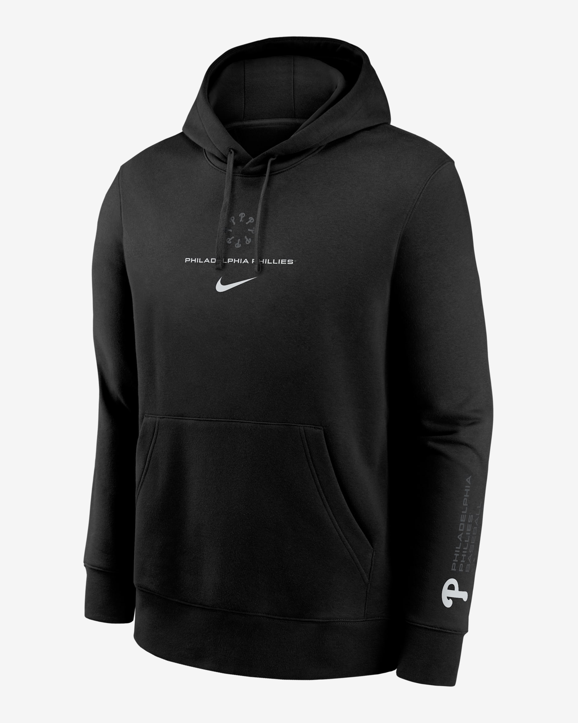 Philadelphia Phillies Fashion Club Men's Nike MLB Pullover Hoodie - Black