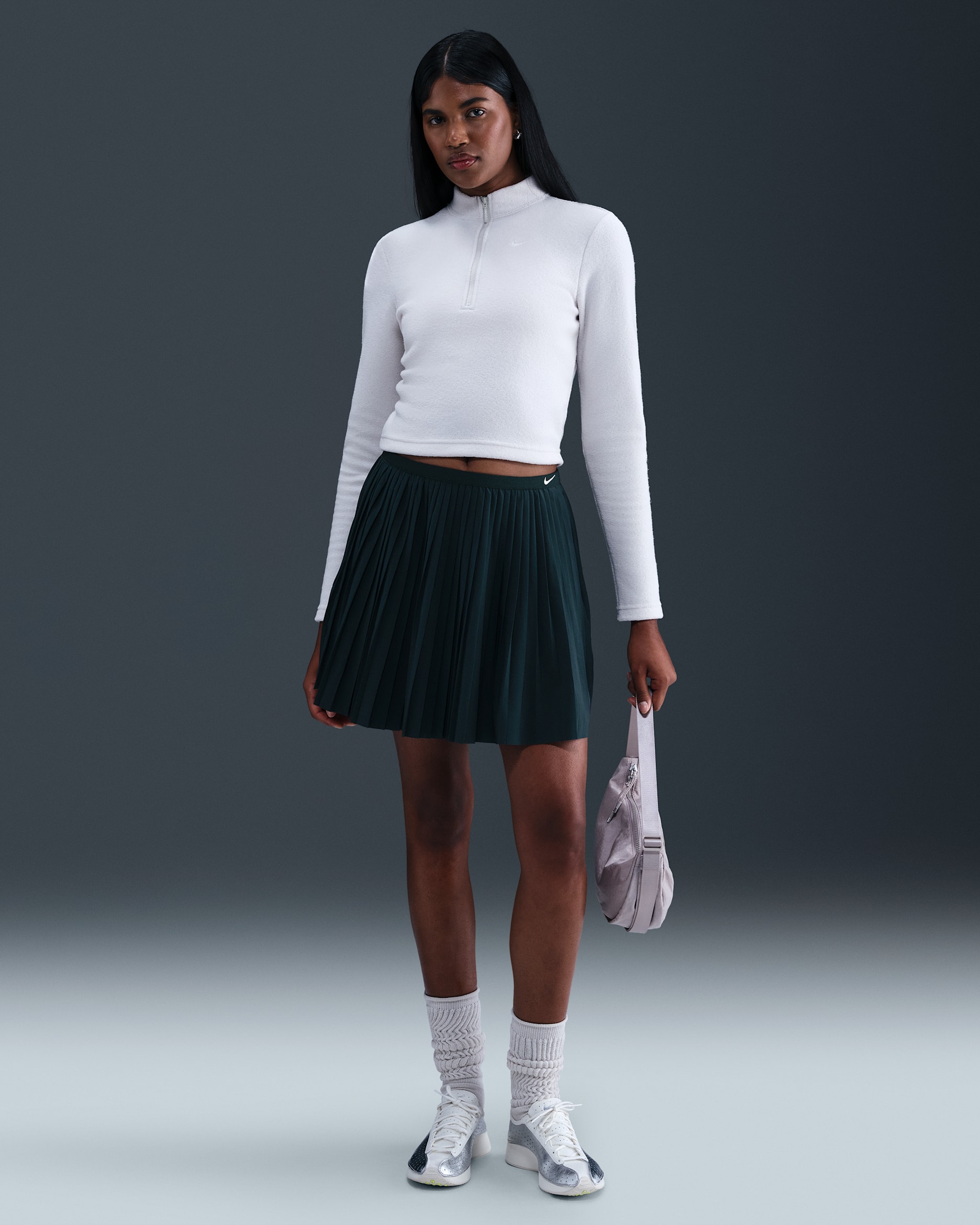 Nike Sportswear Women's Pleated Skirt - Seaweed/Sail