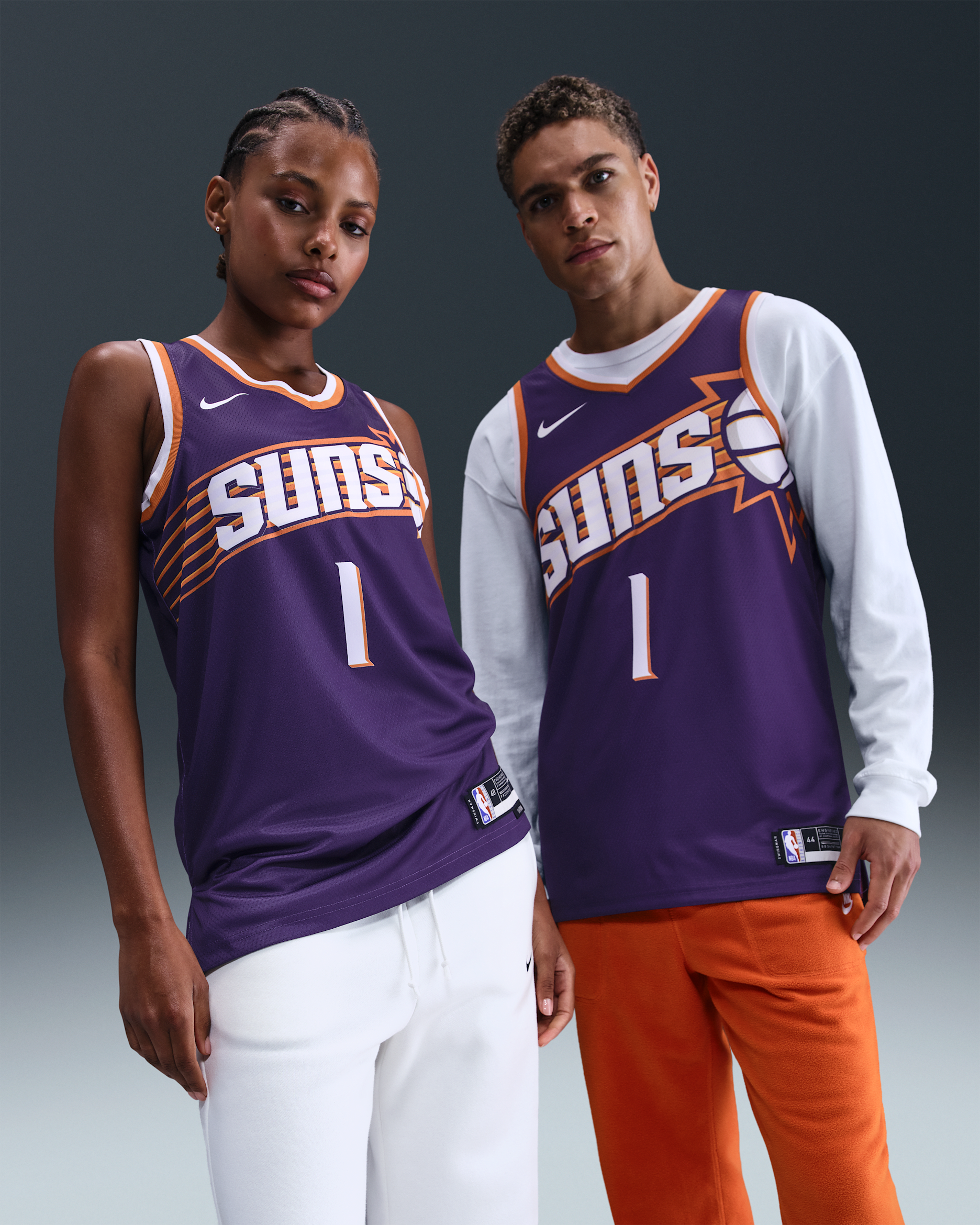 Phoenix Suns Icon Edition Nike Dri-FIT NBA Swingman Jersey - New Orchid