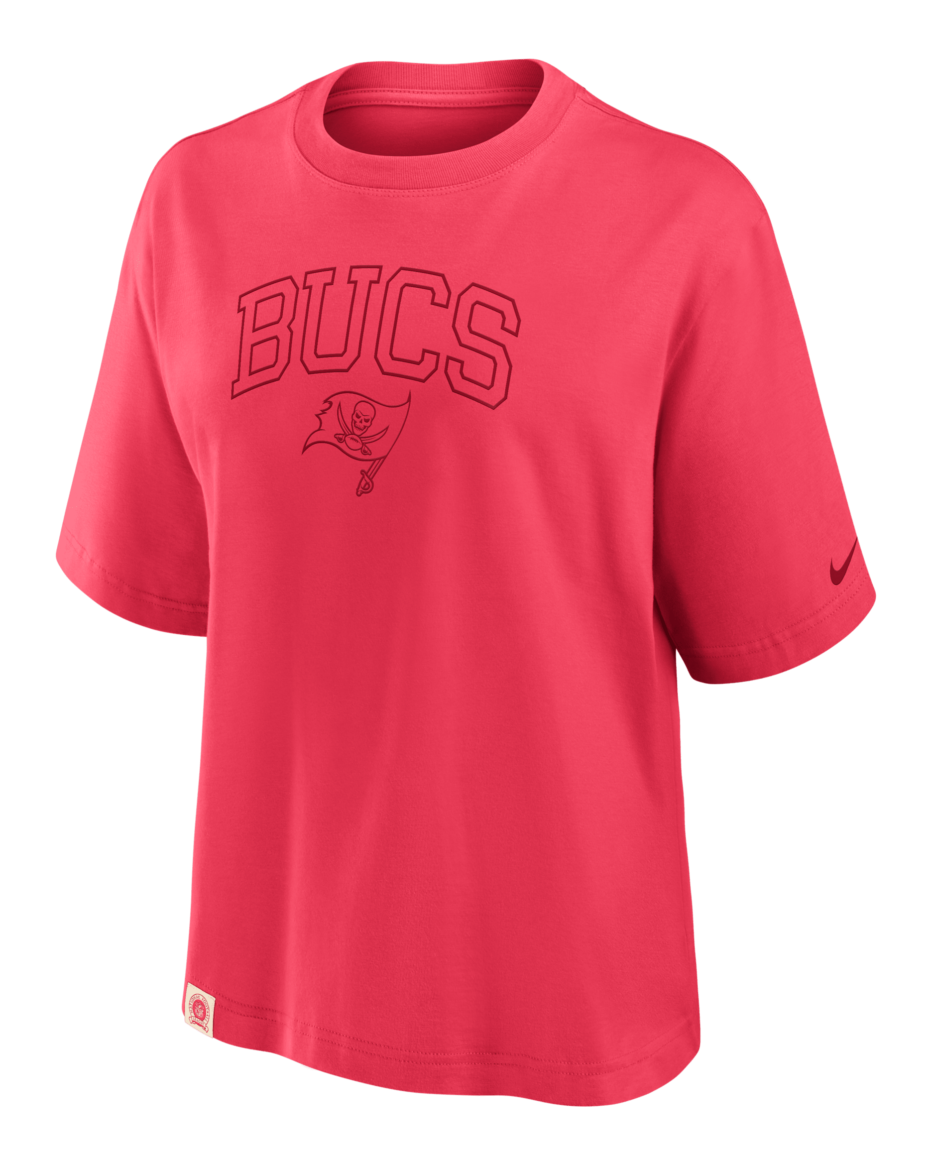 Tampa Bay Buccaneers Arch Boxy Women's Nike NFL T-Shirt - Fusion Red