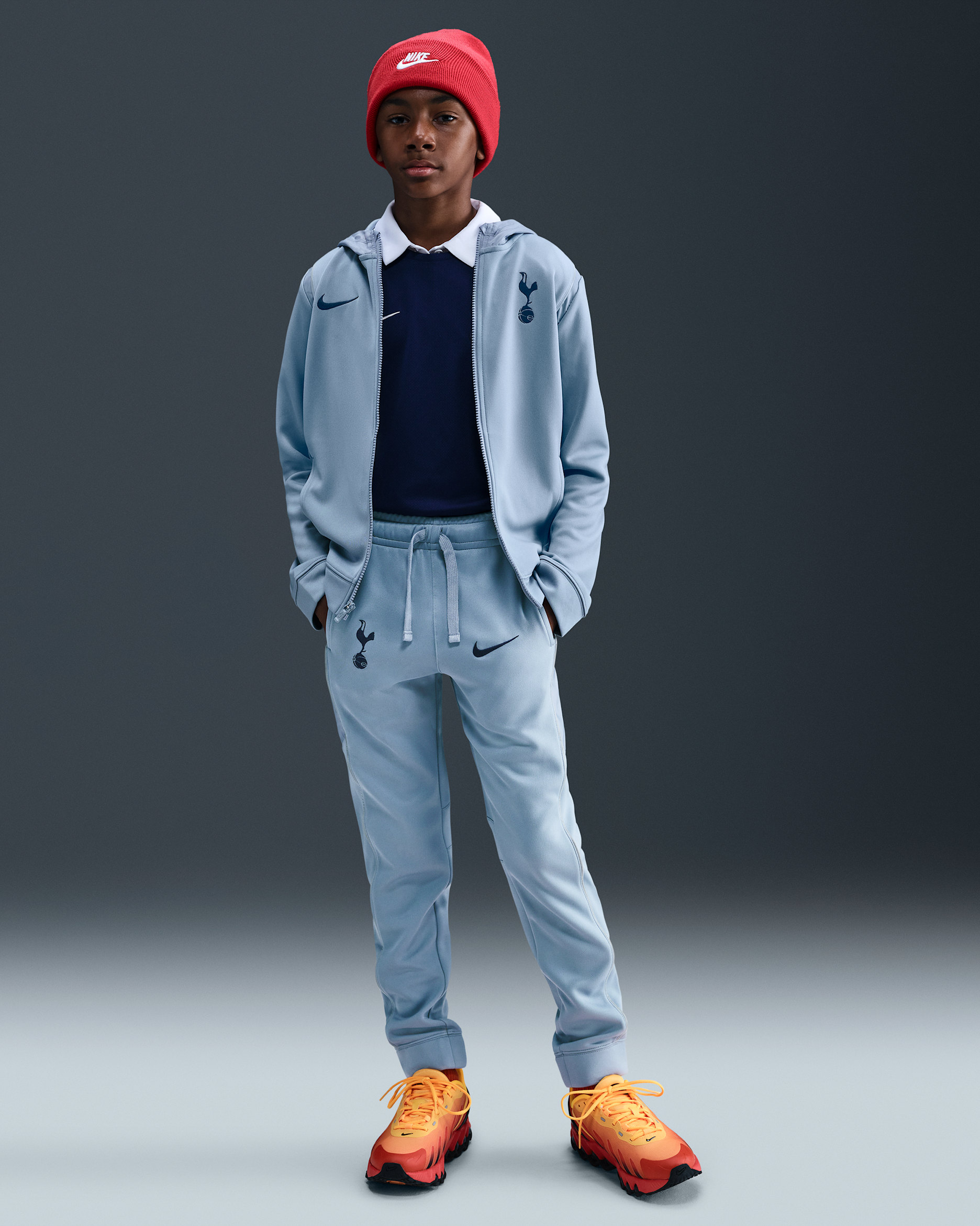 Tottenham Hotspur Xandall de futbol de teixit Woven Nike - Nen/a - Ashen Slate/Platejat metal·litzat/Binary Blue