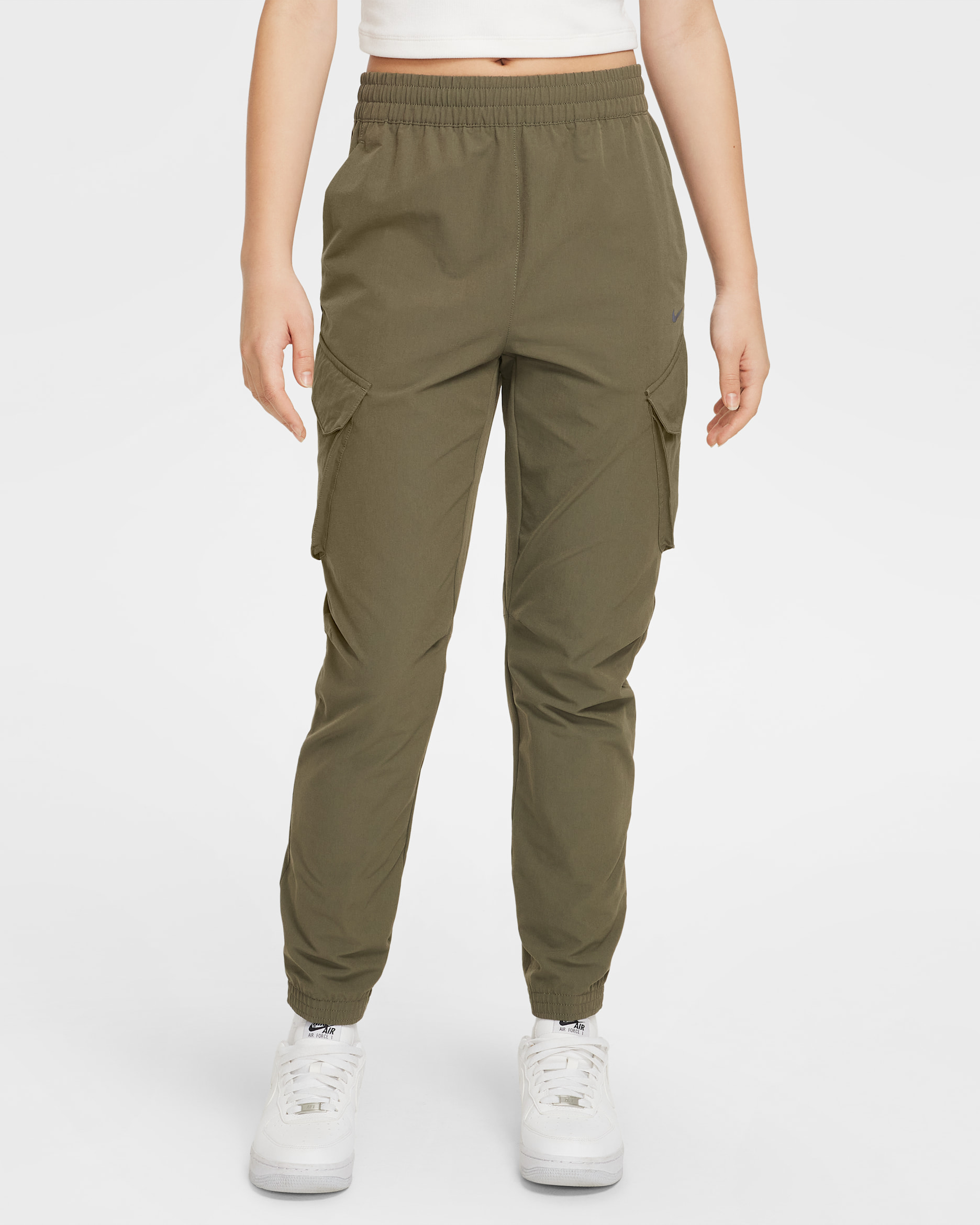 Nike Sportswear City Utility Older Kids' Cargo Trousers - Medium Olive/Black