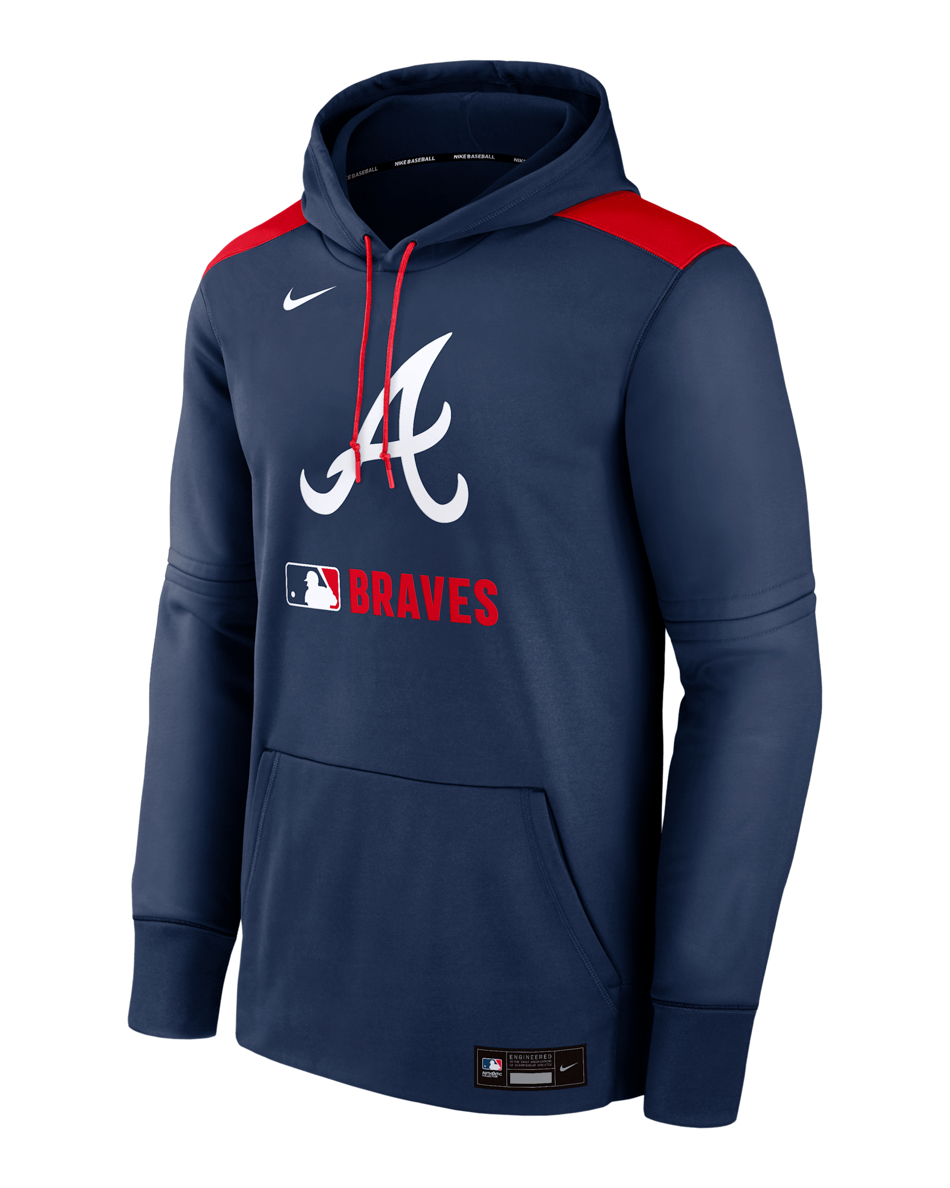 Atlanta Braves Authentic Collection Men's Nike Therma MLB Pullover