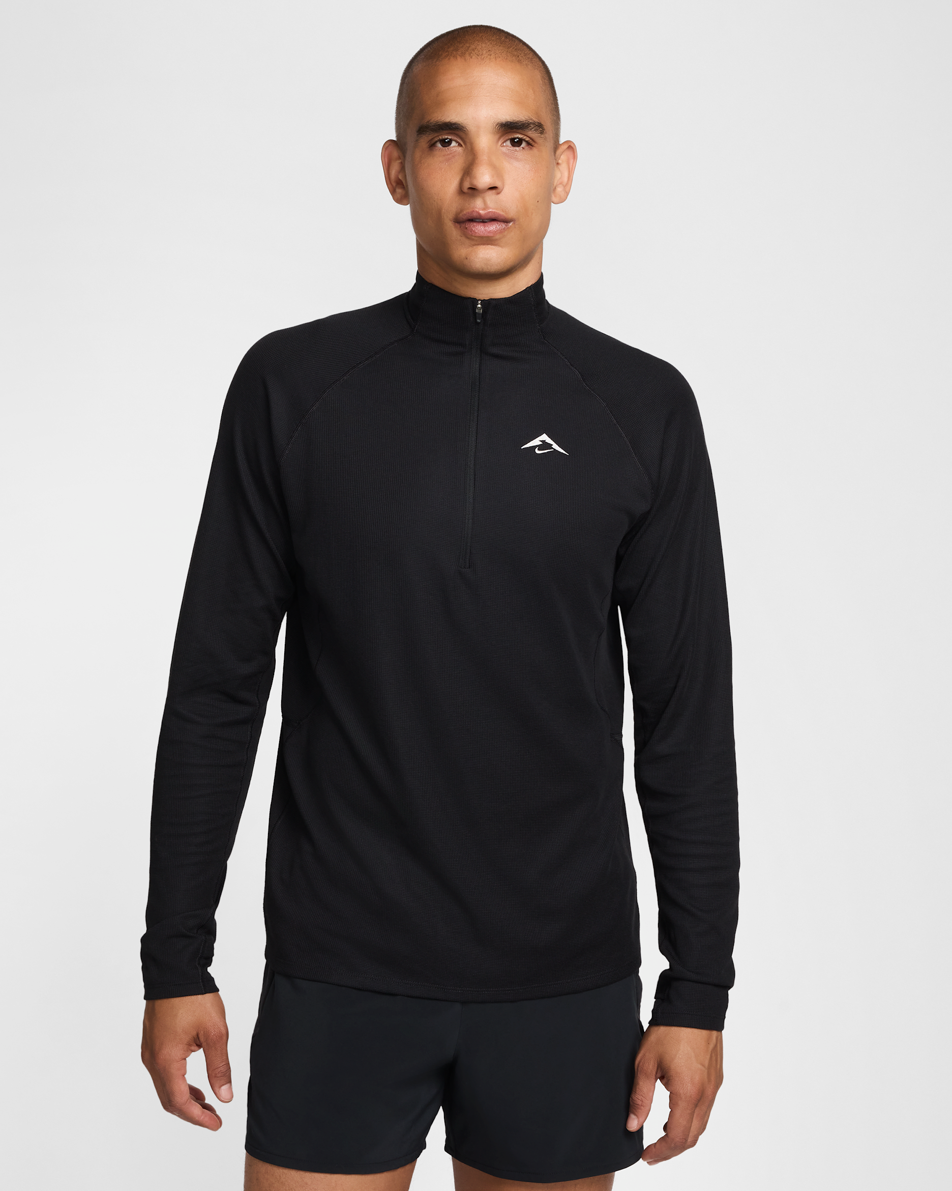 Nike Trail Men's Dri-FIT 1/2-Zip Mid Layer Top - Black/Summit White