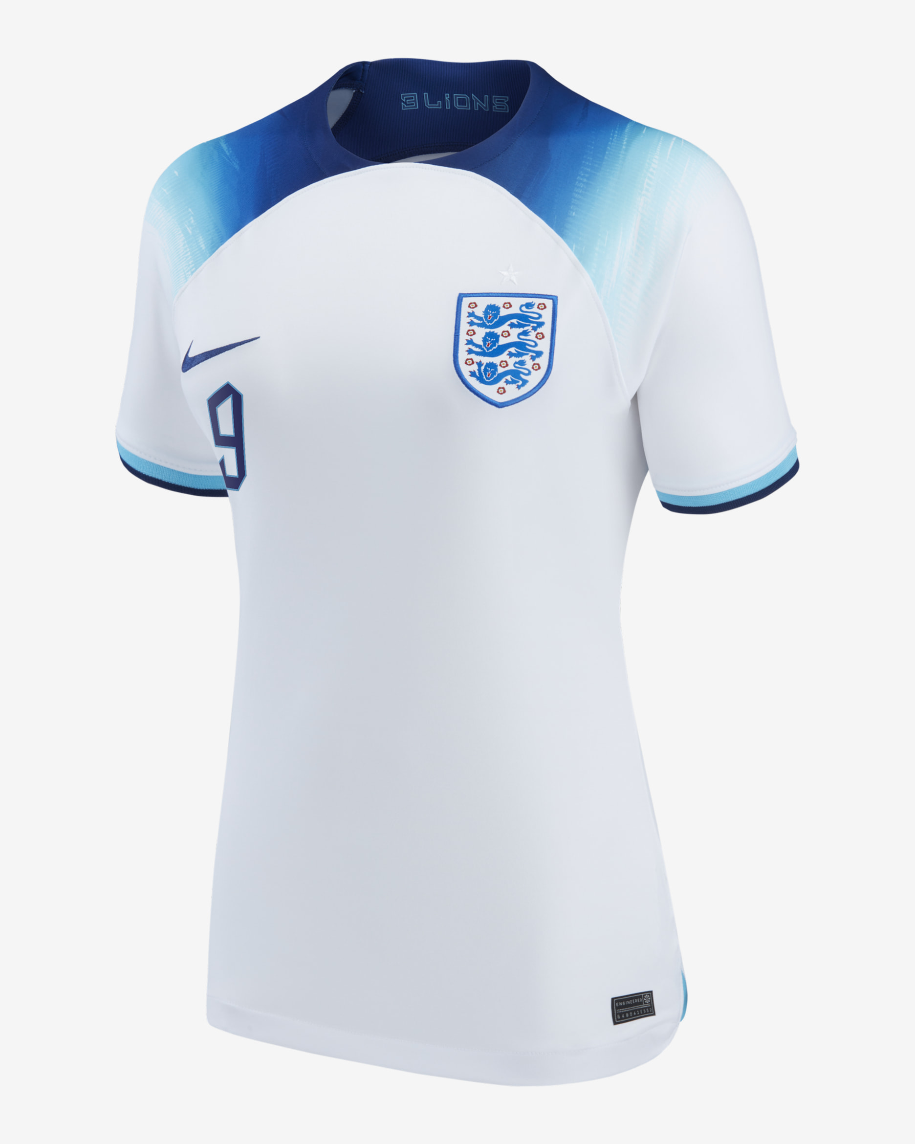 England National Team 2022/23 Stadium Home (Harry Kane) Women's Nike Dri-FIT Soccer Jersey - White