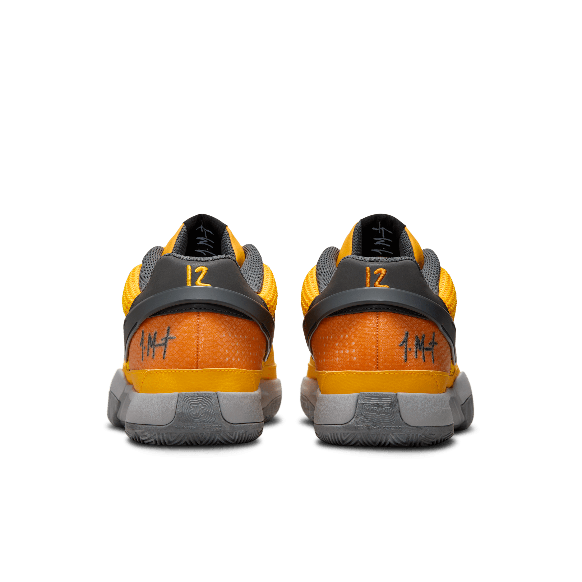 JA 1 'Wet Cement' EP Basketball Shoes - Laser Orange/Black/Light Smoke Grey/Iron Grey