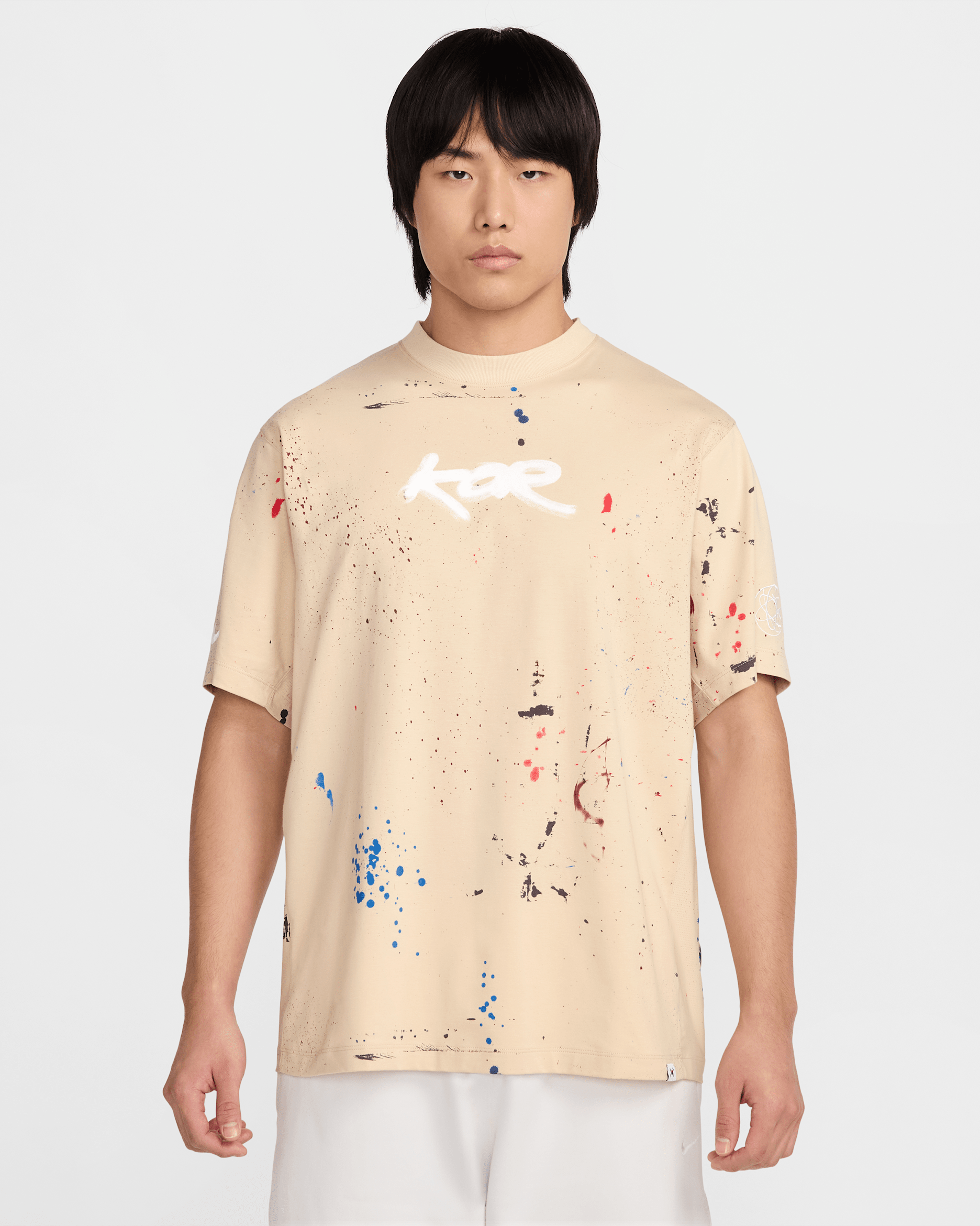 韓国 メンズ ナイキ Dri-FIT ADV ブレイキング ショートスリーブ トップ - サンドドリフト/ホワイト