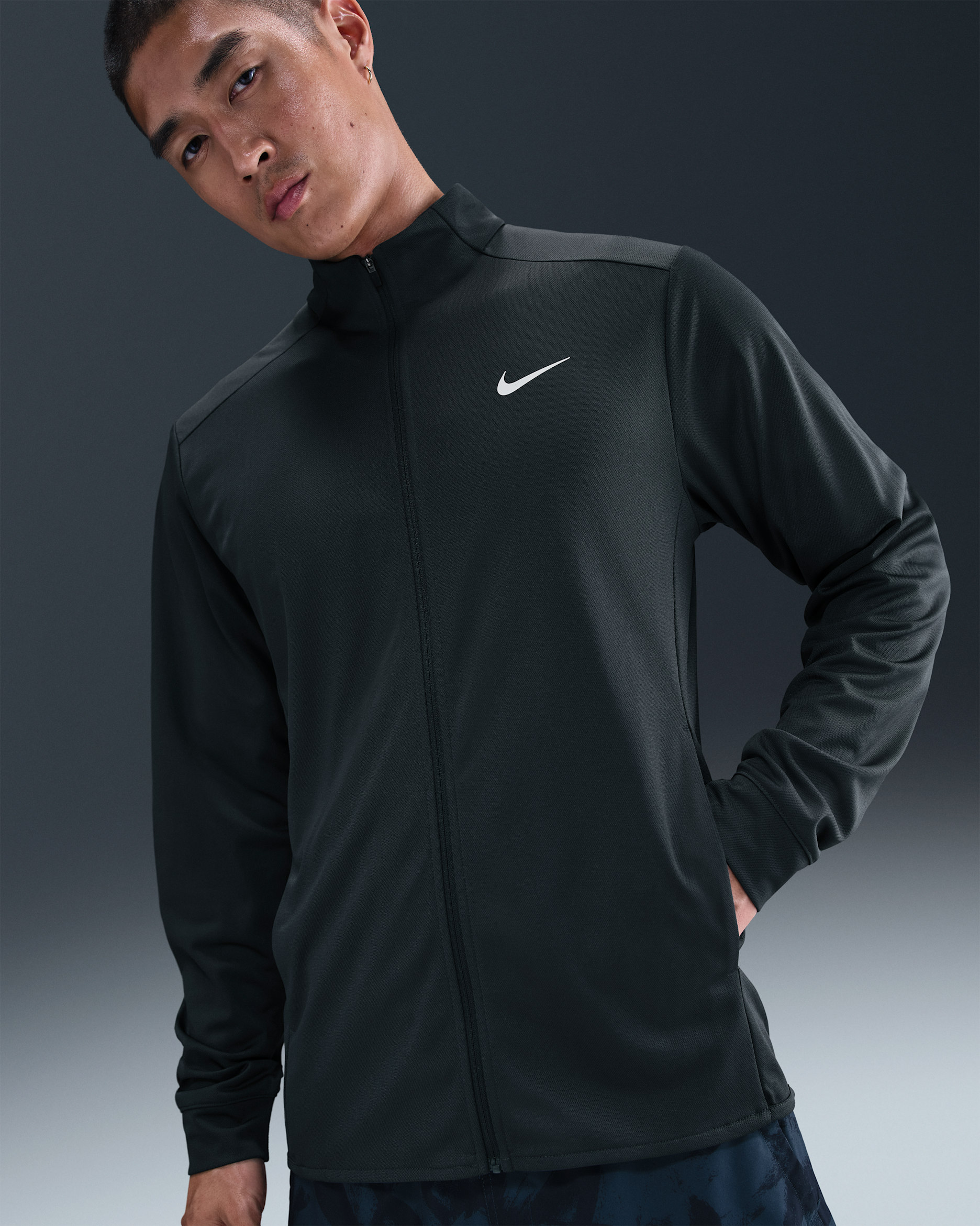 Nike Totality Men's Dri-FIT Knit Versatile Jacket - Seaweed/White