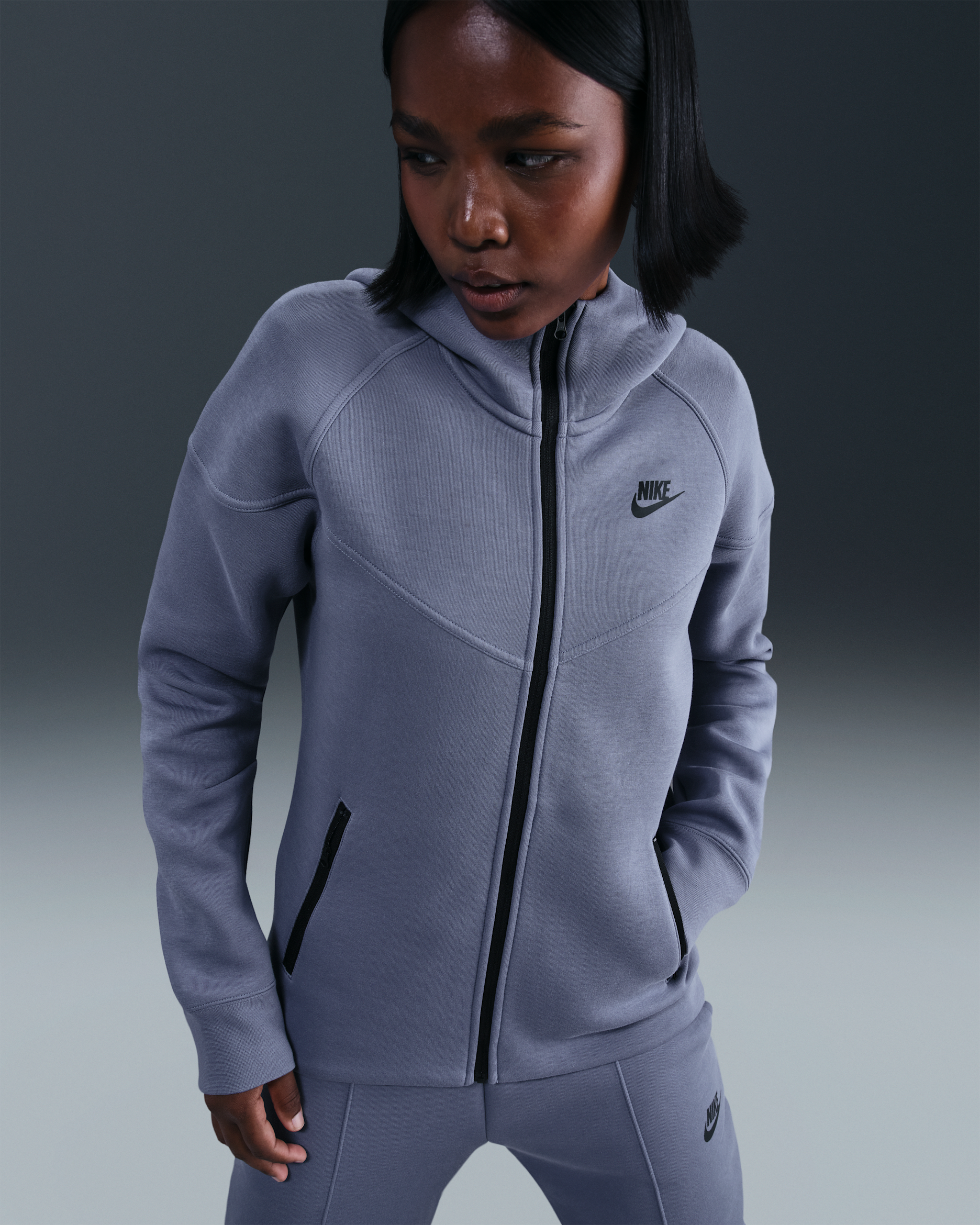 Nike Sportswear Tech Fleece Windrunner Women's Full-Zip Hoodie - World Indigo/Black