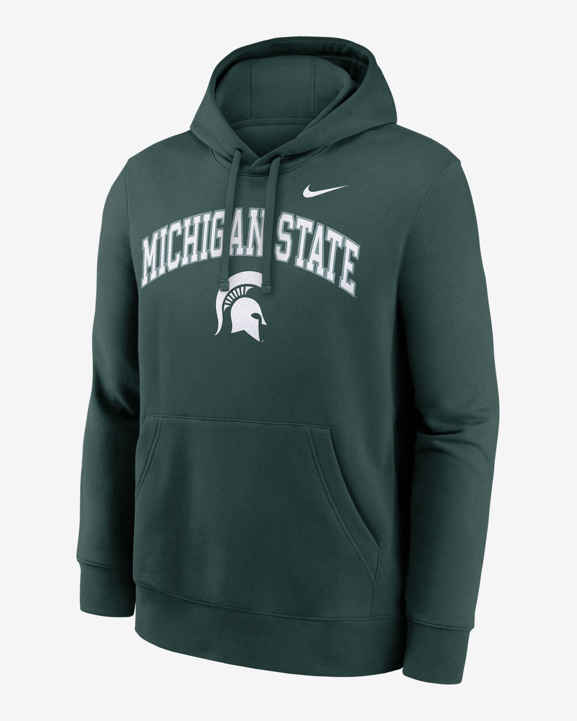 Michigan State Arch Men's Nike College Pullover Hoodie - Green