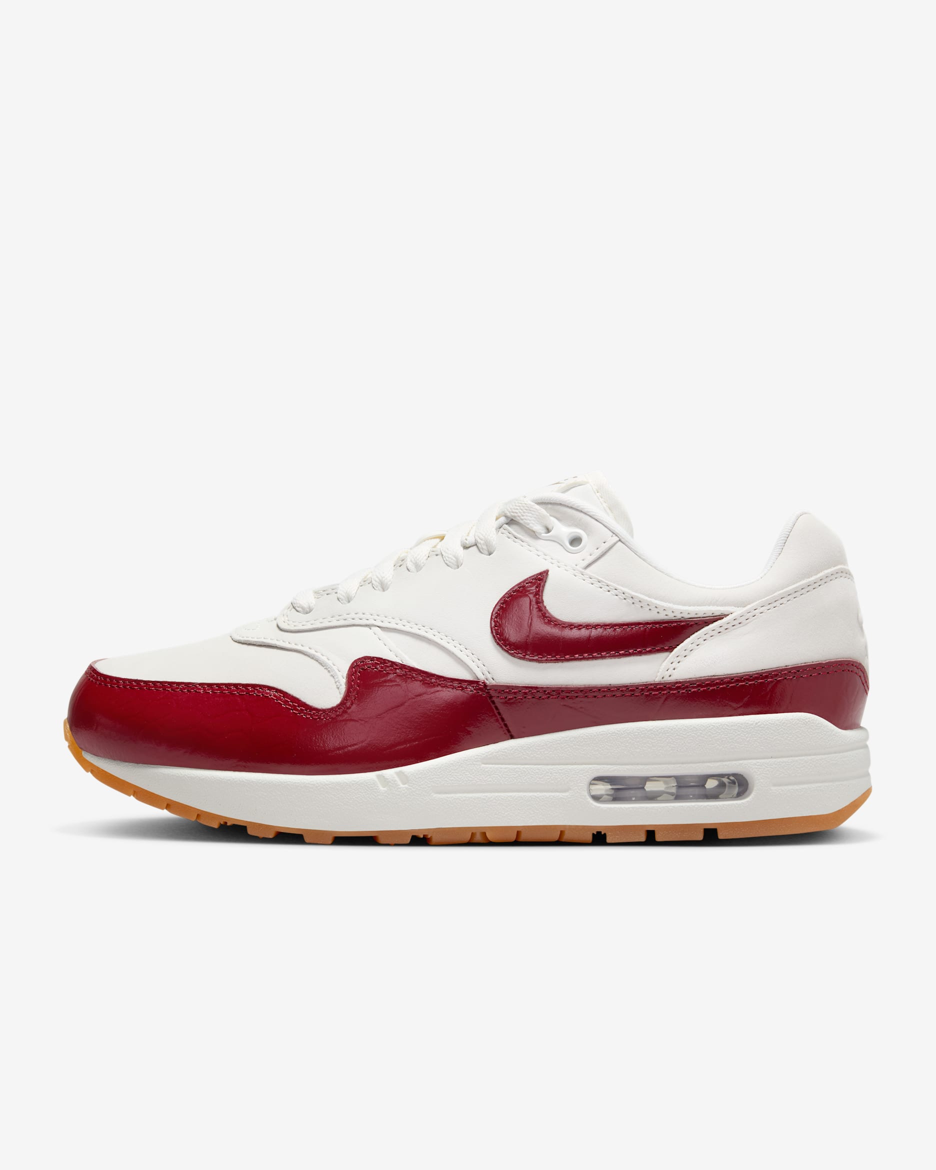 Nike Air Max 1 LX Women's Shoes - Sail/Sail/Gum Light Brown/Team Red