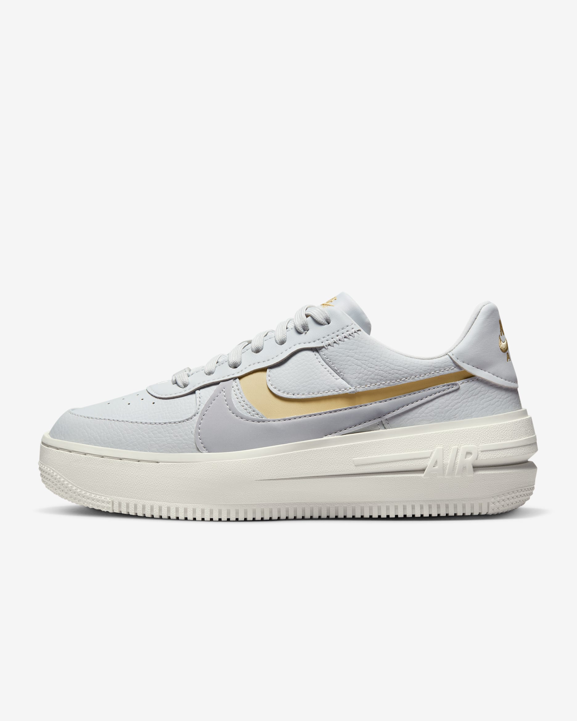 รองเท้าผู้หญิง Nike Air Force 1 PLT.AF.ORM - Photon Dust/Team Gold/Sail/Wolf Grey
