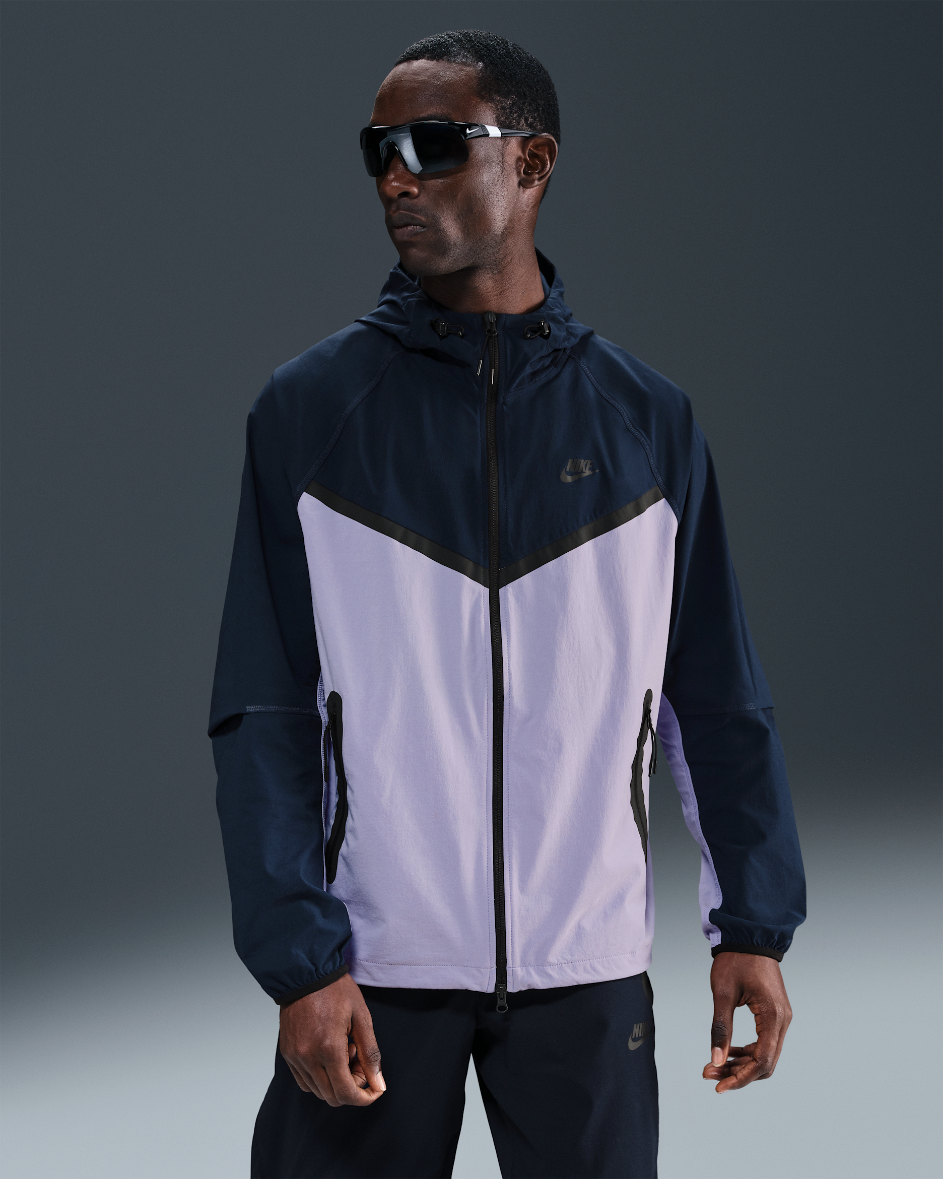 Nike Tech Jaqueta de teixit Woven - Home - Hydrangeas/Obsidian/Negre