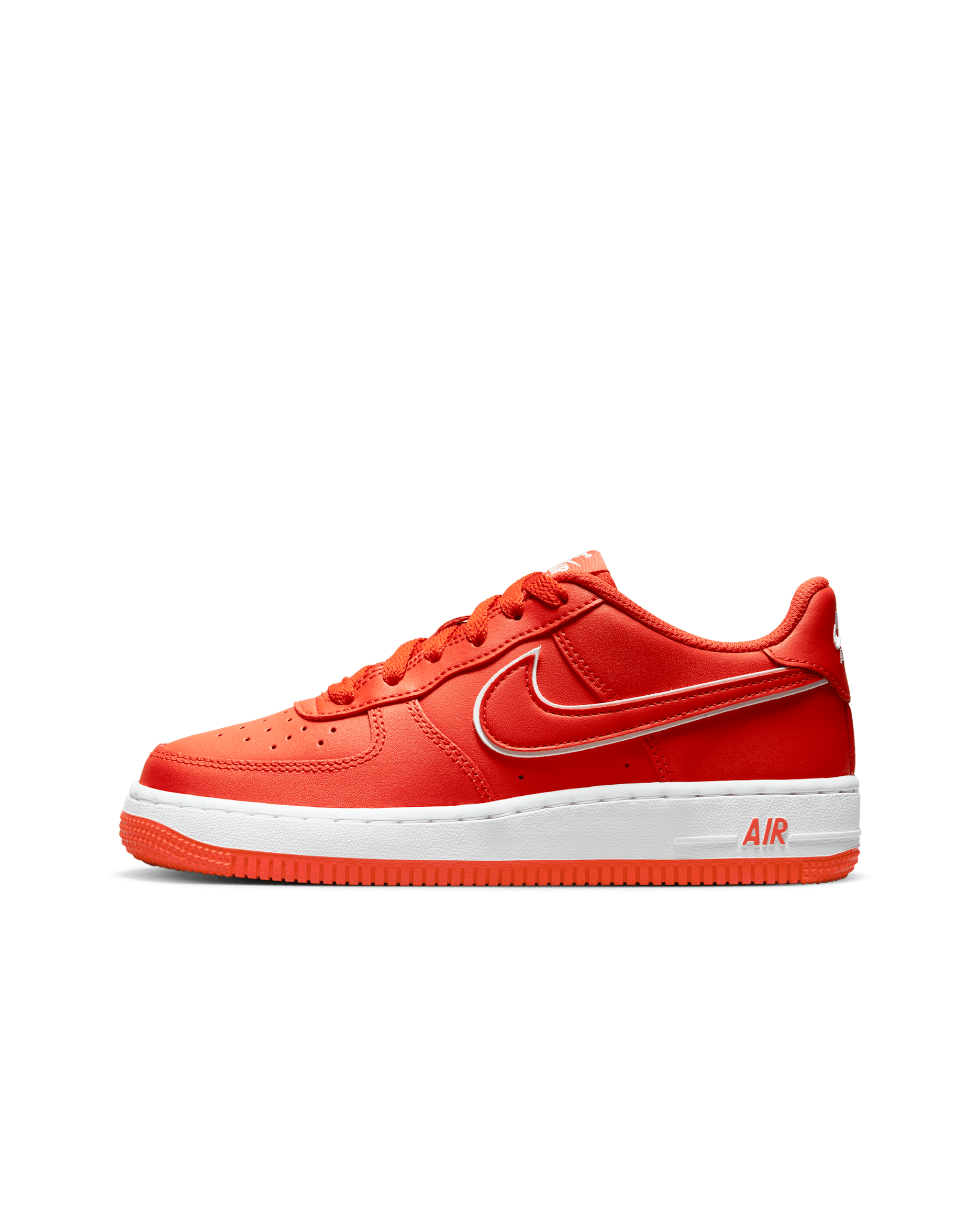 Nike Air Force 1 Older Kids' Shoes - Picante Red/White/Picante Red