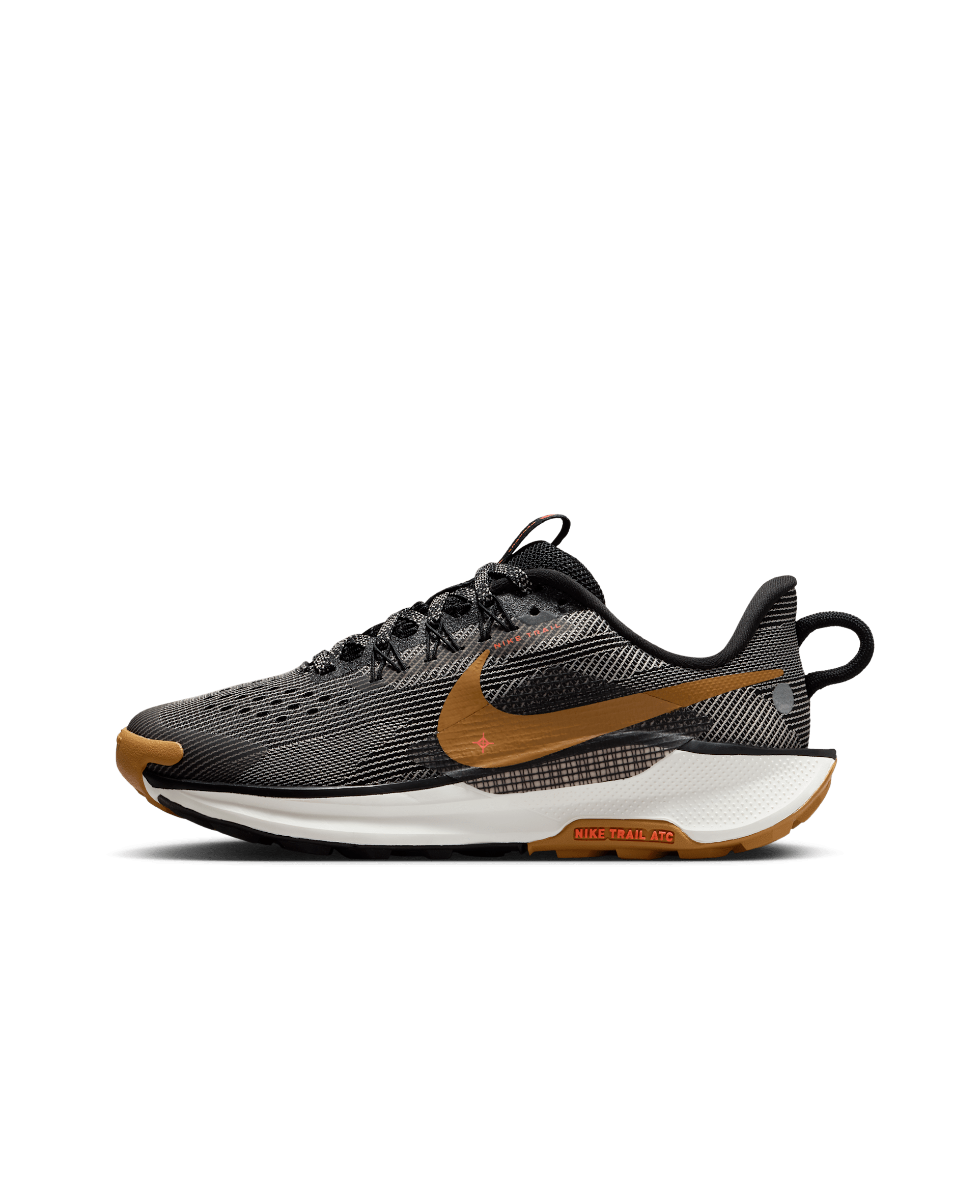 Nike Pegasus Trail 5 Genç Çocuk Arazi Koşu Ayakkabısı - Siyah/Fir/College Grey/Desert Ochre