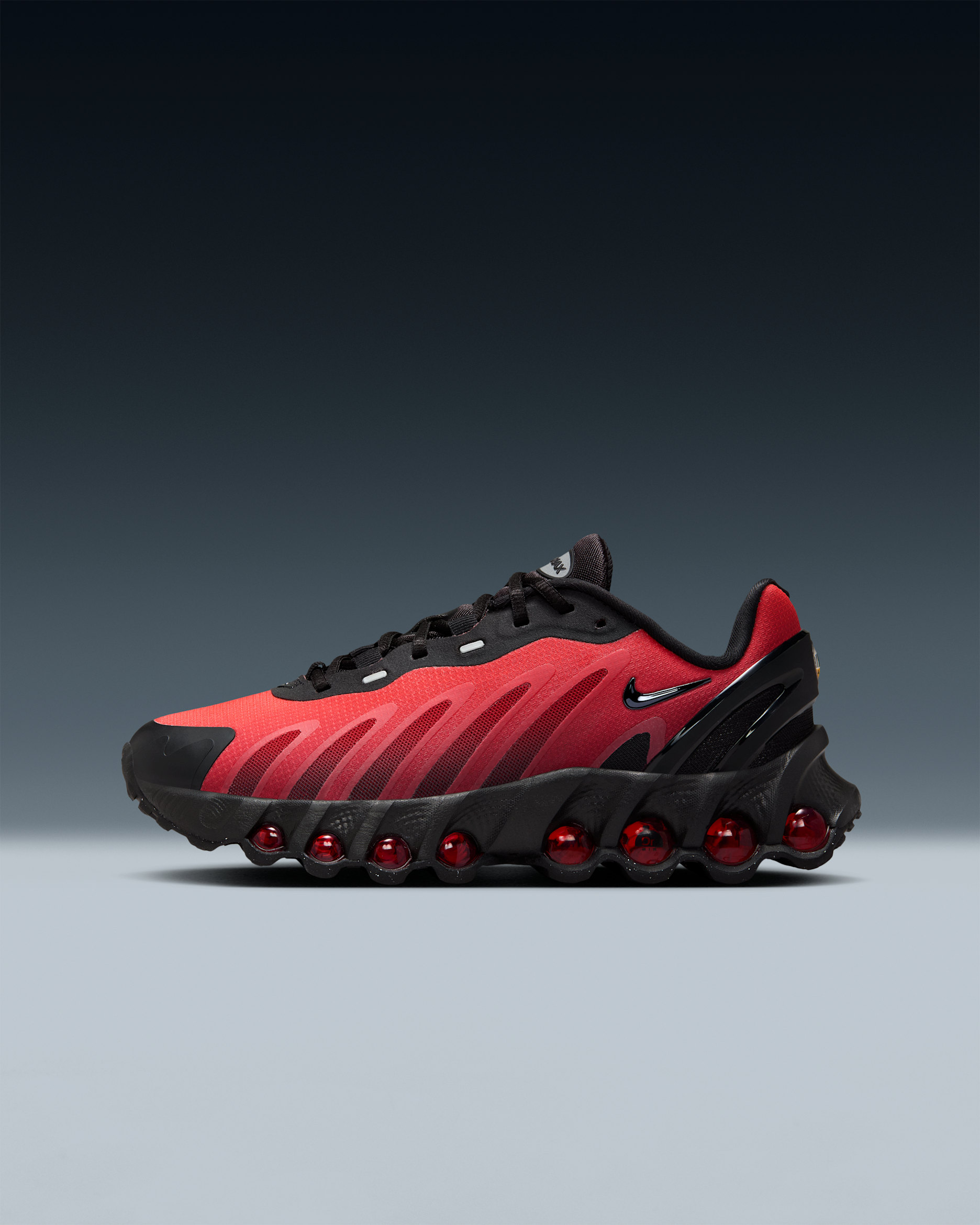 Nike Air Max Dn8 Older Kids' Shoes - Black/University Red/Bright Crimson/Black