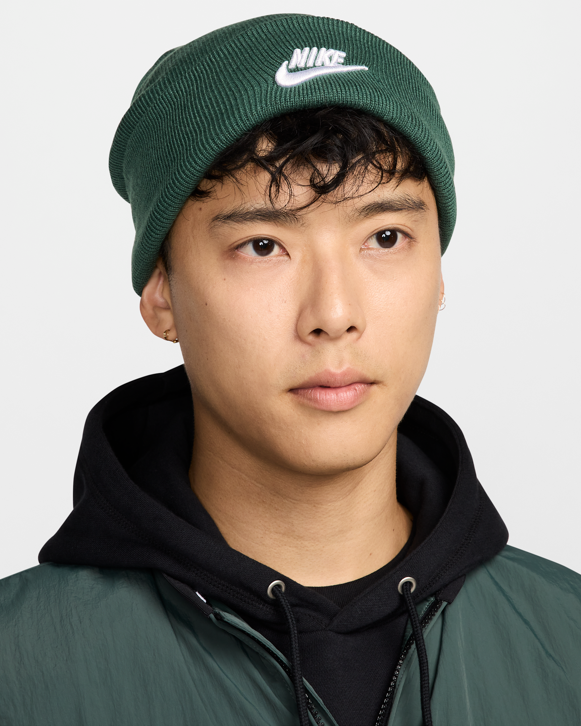 Nike Peak Futura Beanie - Fir/White
