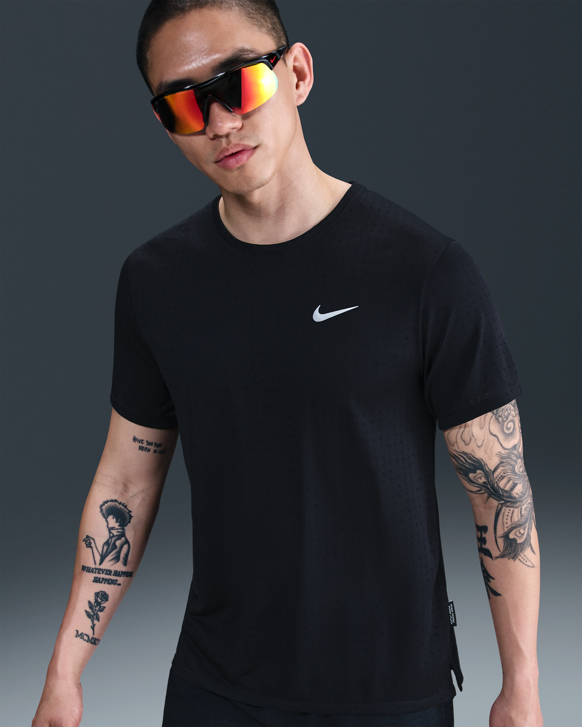 Nike Miler Breathe Men's Dri-FIT Short-Sleeve Running Top - Black