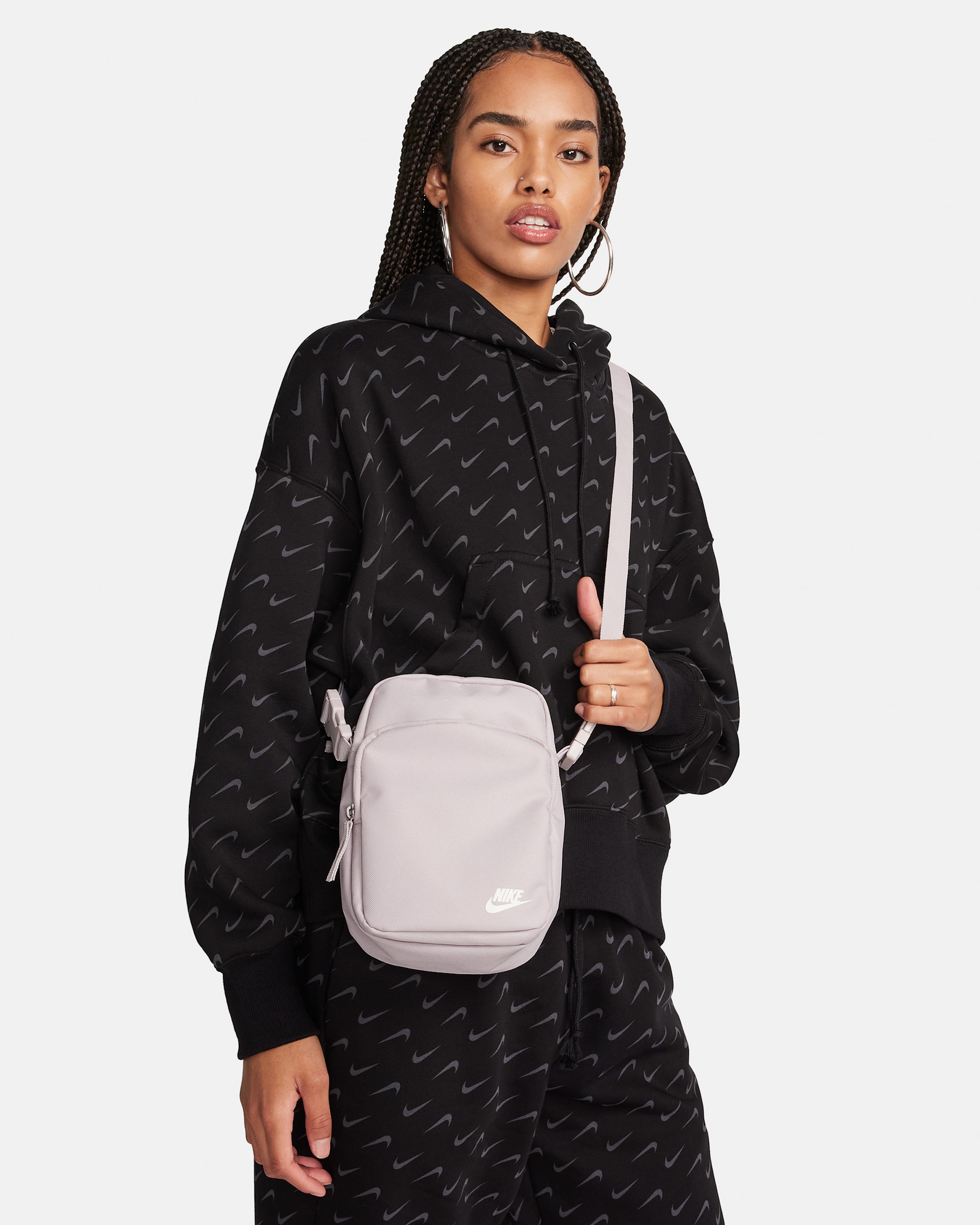 Nike Heritage Crossbody Bag (4L) - Platinum Violet/Platinum Violet/Summit White