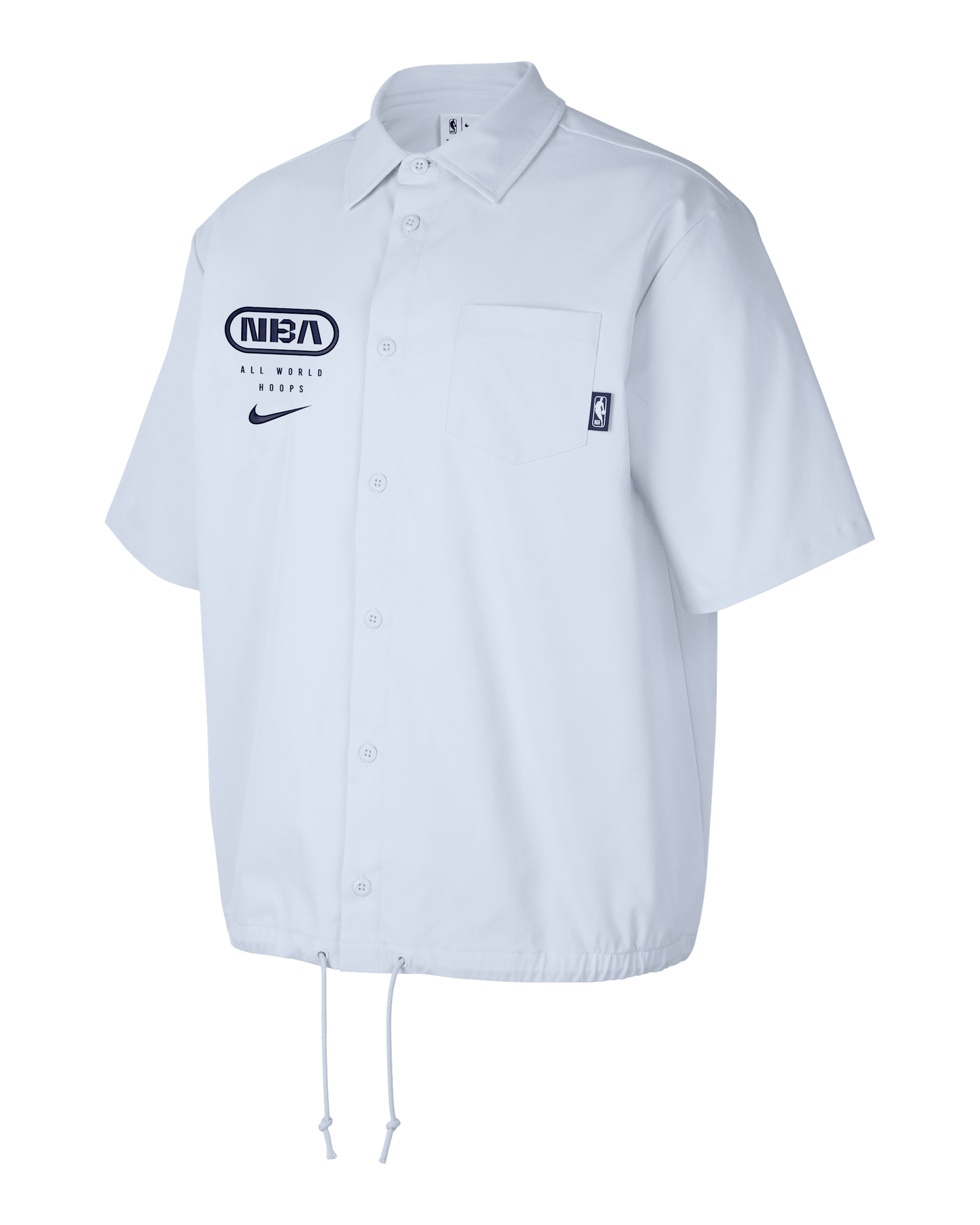 Team 31 Club Men's Nike NBA Woven Short-Sleeve Top - Football Grey