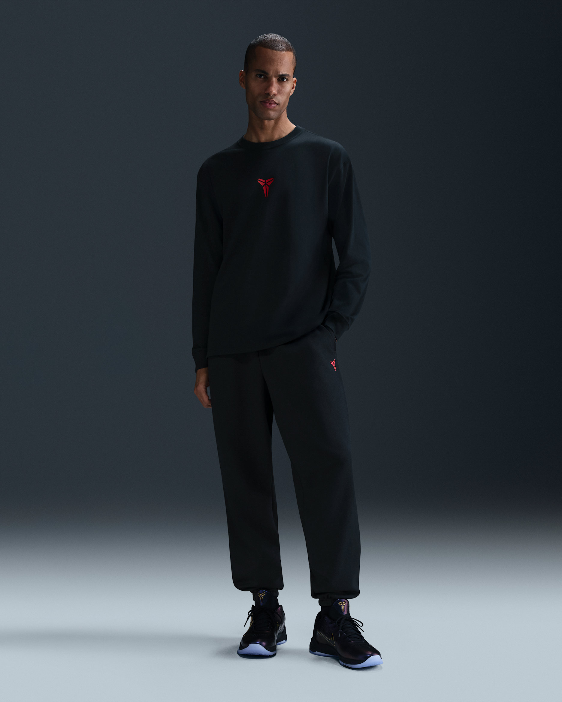 Kobe Therma-FIT Basketball Trousers - Black/University Red