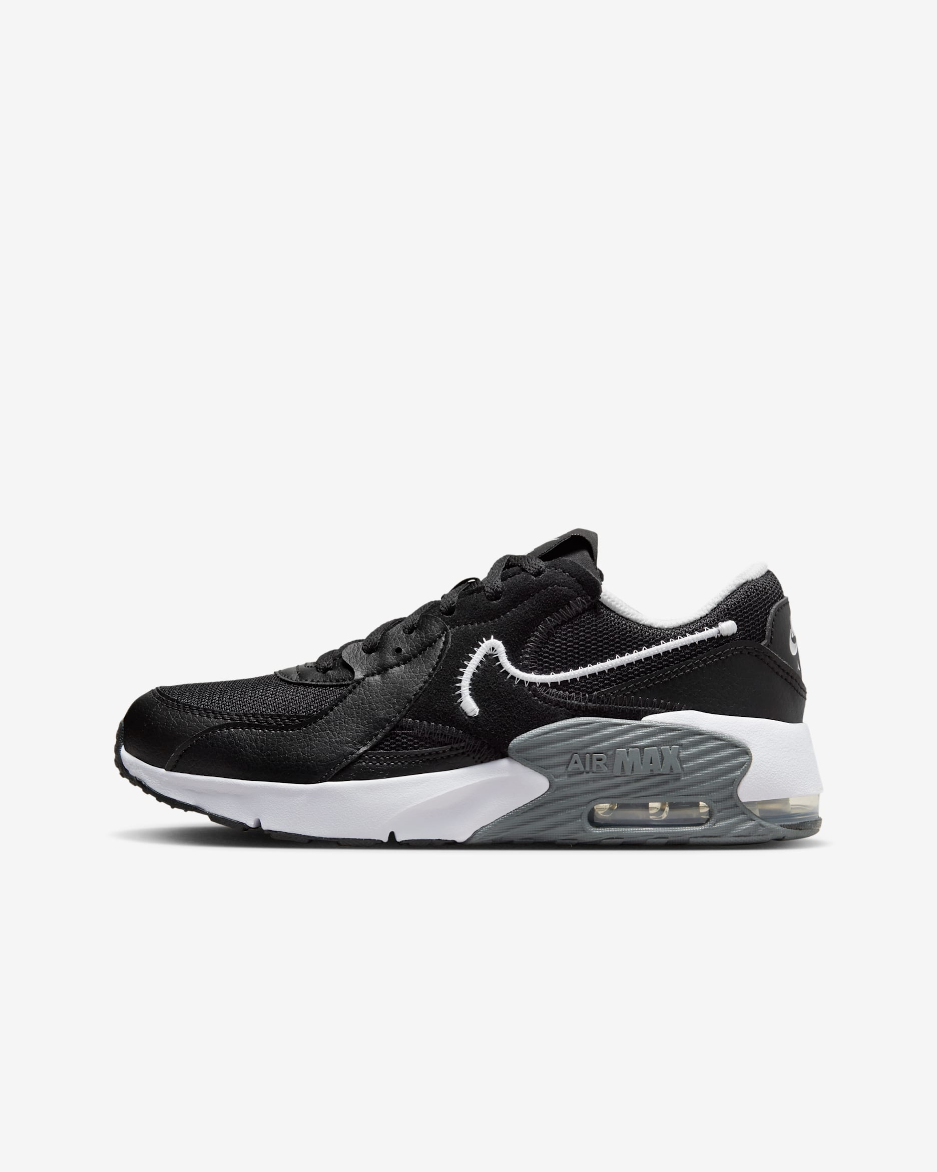 Tenis para niños grandes Nike Air Max Excee - Negro/Gris oscuro/Blanco