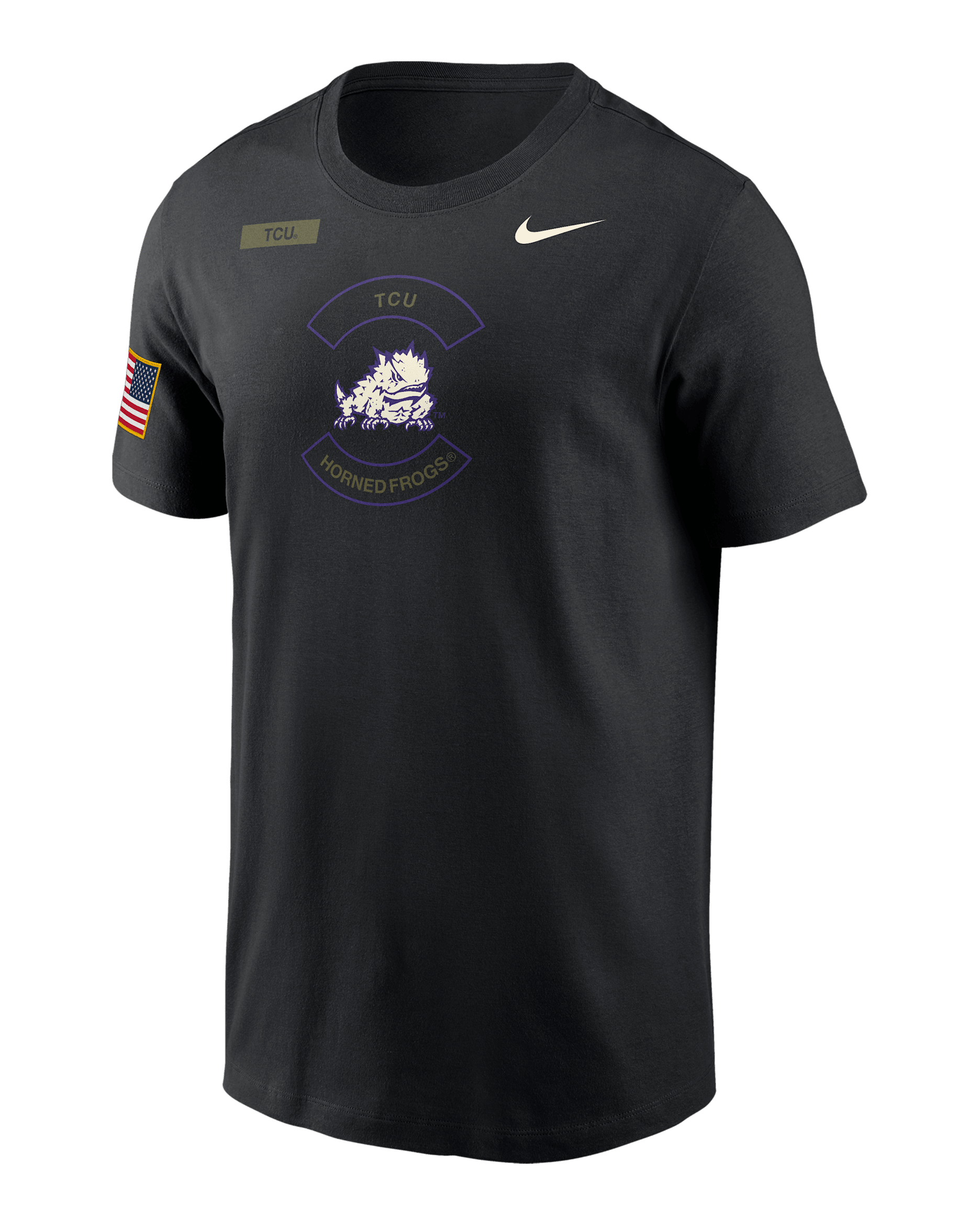 Playera Nike Dri-FIT para hombre TCU Horned Frogs Team Issue - Negro