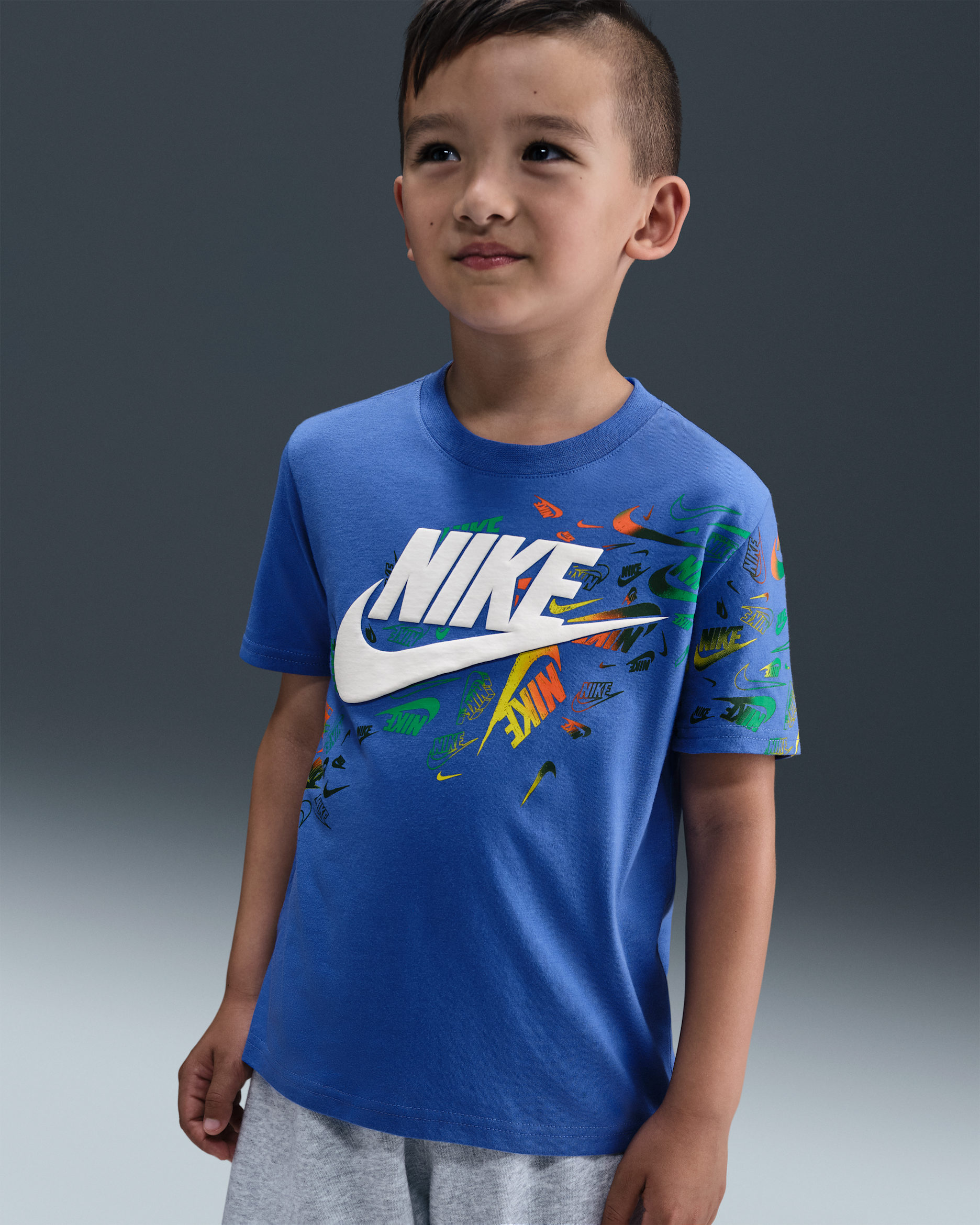 Nike Little Kids' Club Revealed T-Shirt - Comet Blue