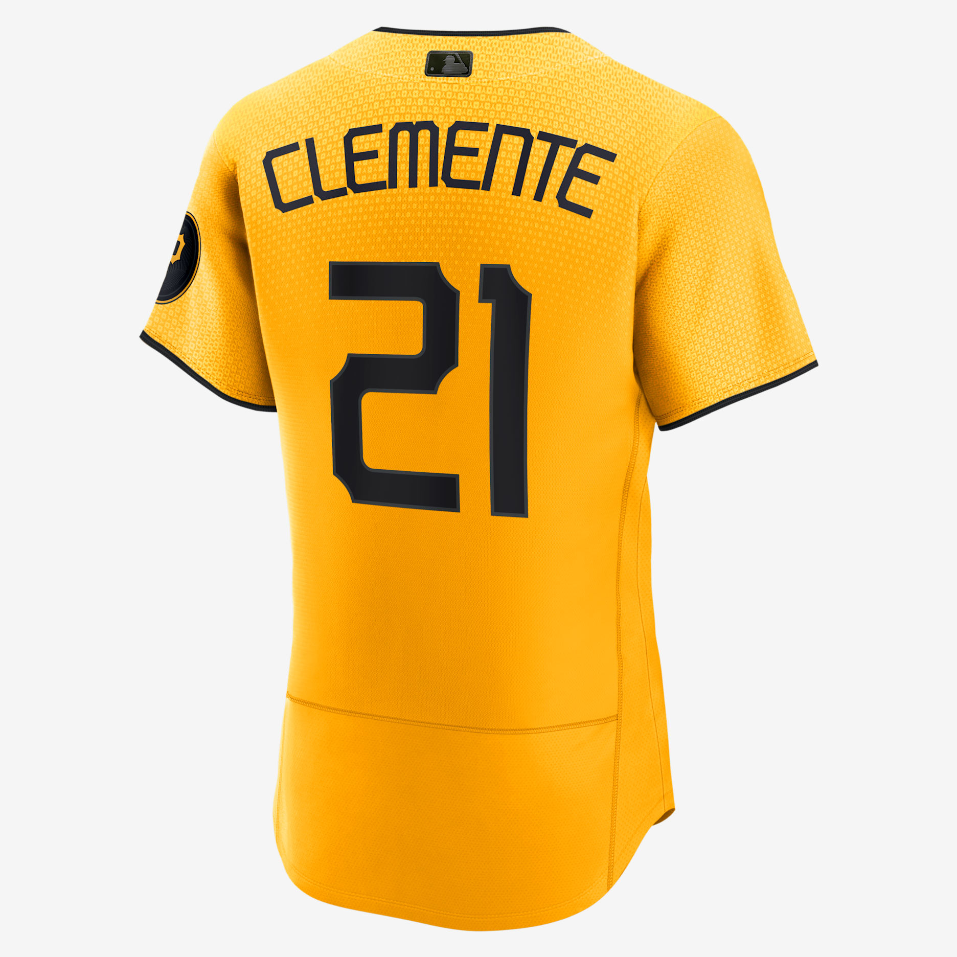 MLB Pittsburgh Pirates City Connect (Roberto Clemente) Men's Authentic Baseball Jersey - Sundown/Black