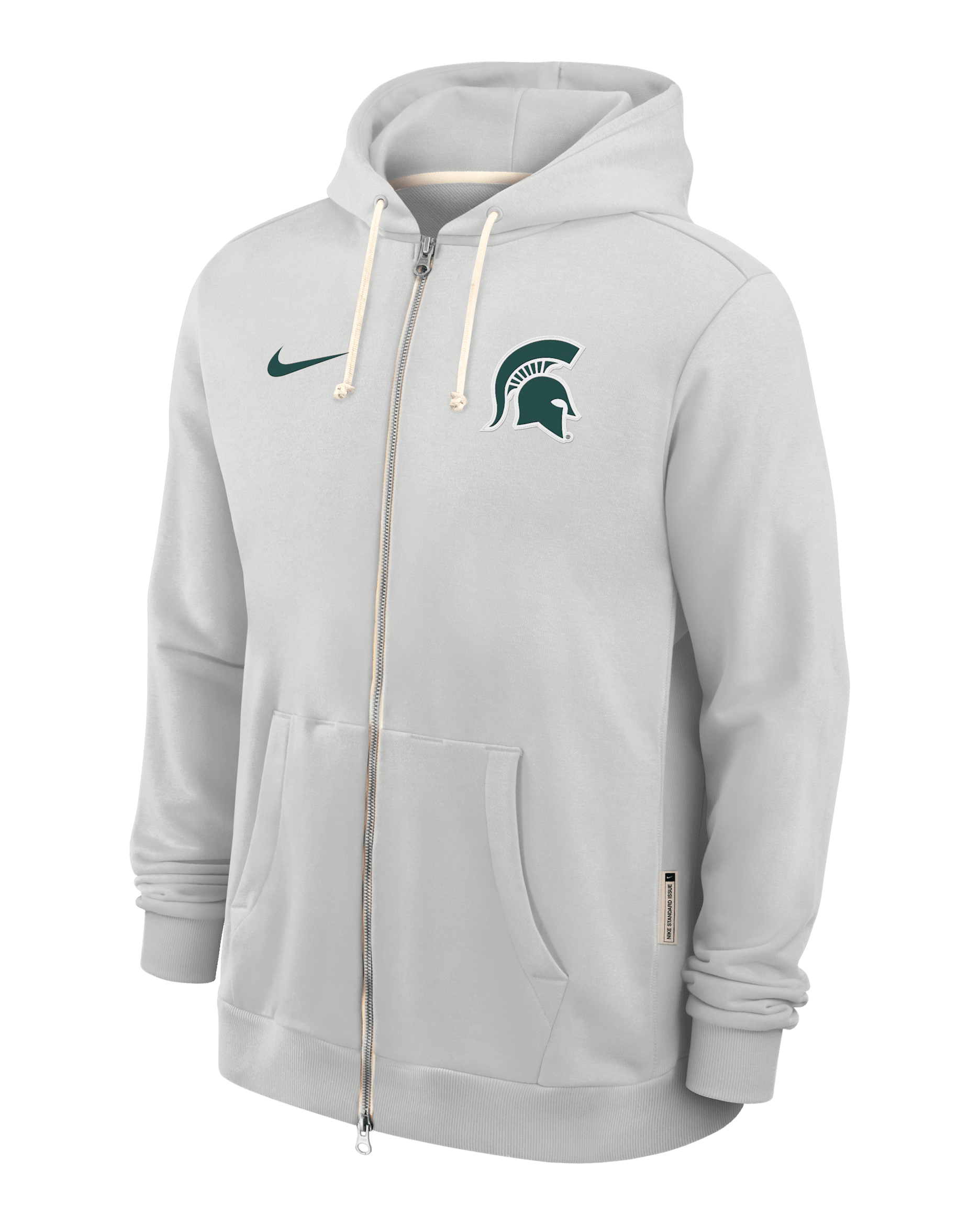Michigan State Sideline Men's Nike Dri-FIT College Full-Zip Hoodie - Grey