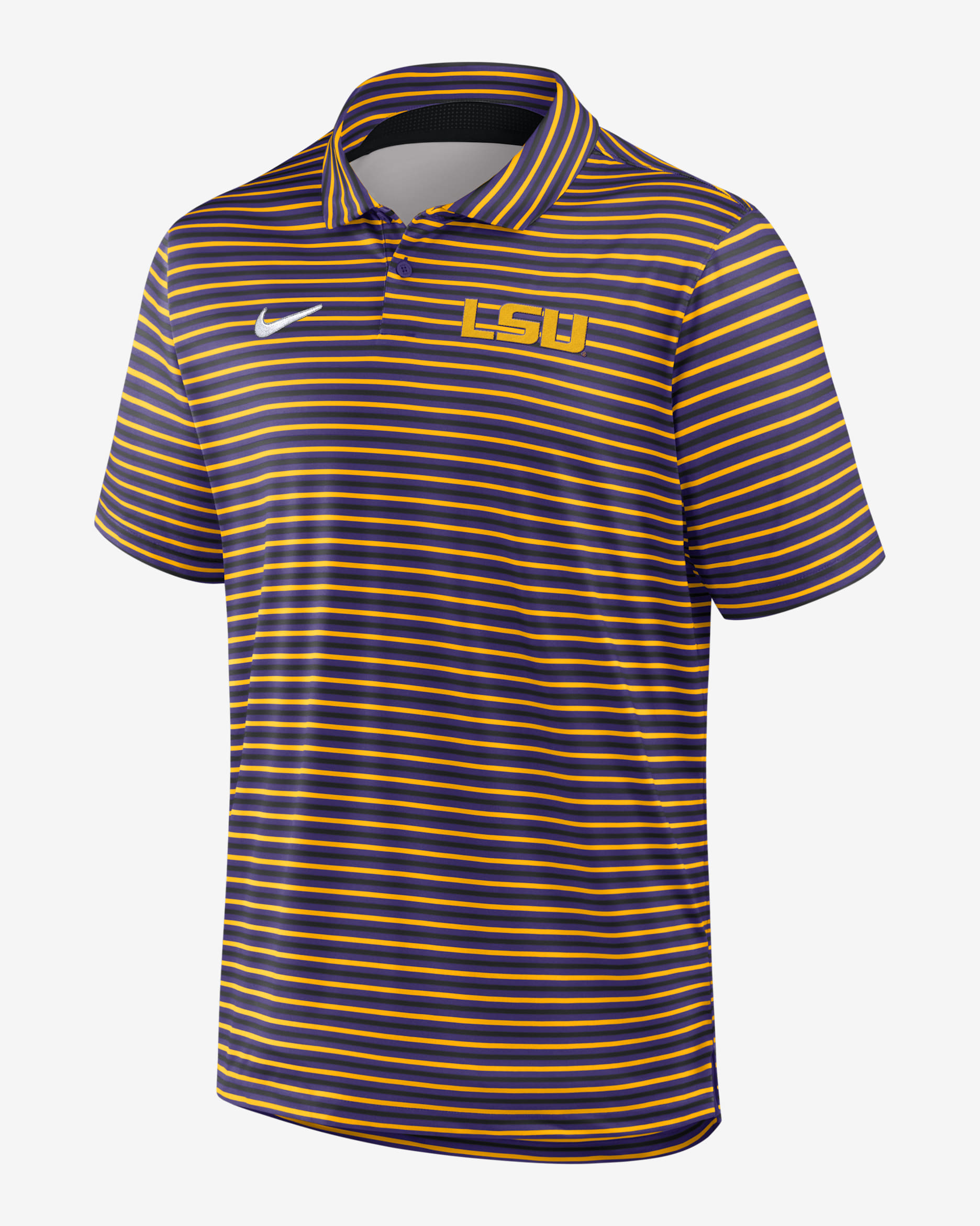 LSU Tour Stripe Men's Nike Dri-FIT College Polo - Purple