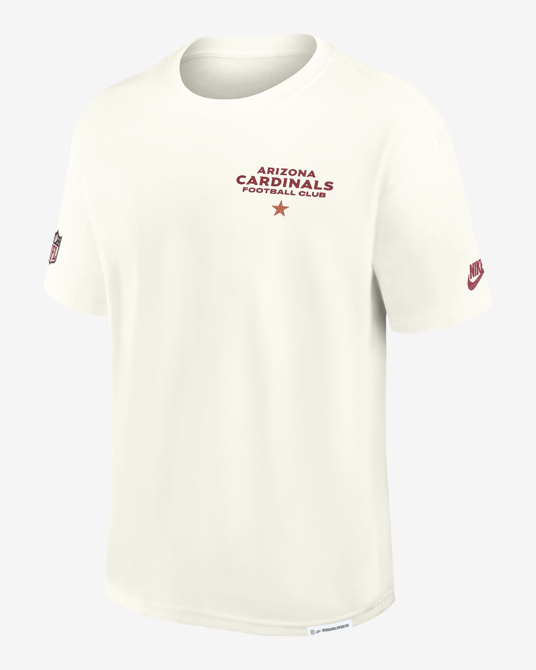 Arizona Cardinals Rivalries Collection Essential Max90 Men's Nike NFL T-Shirt - Cream