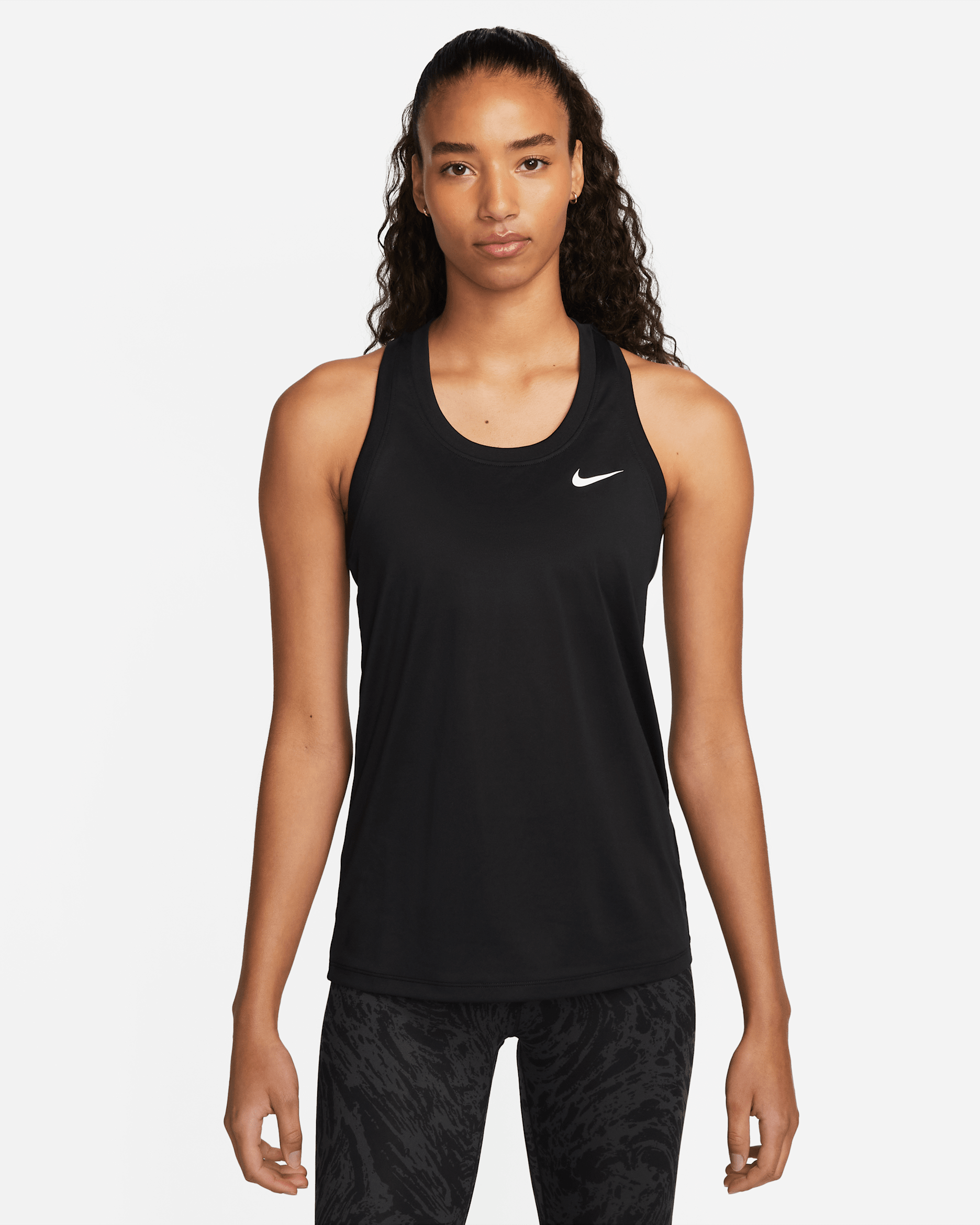 Nike Dri-FIT Women's Racerback Tank - Black/White