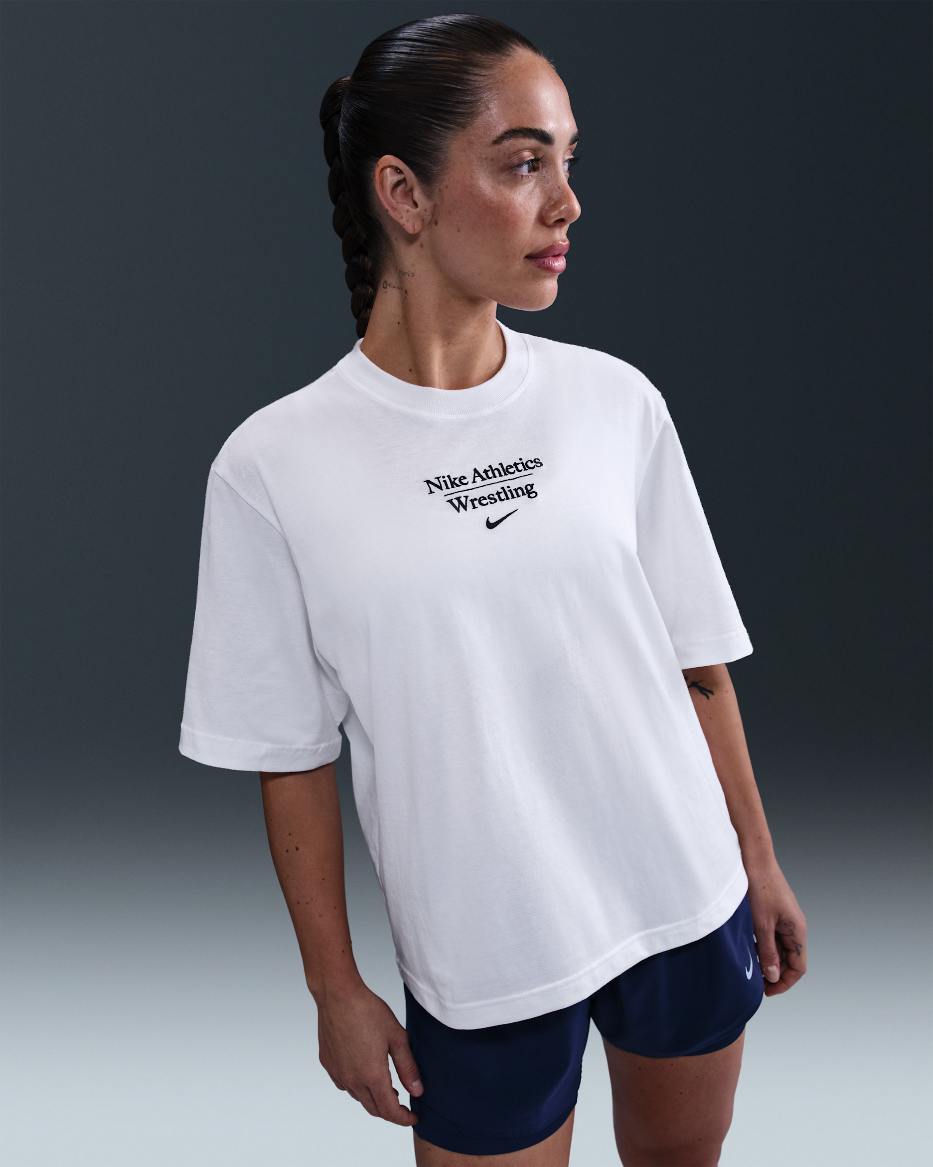 Nike Wrestling Women's Boxy T-Shirt - White