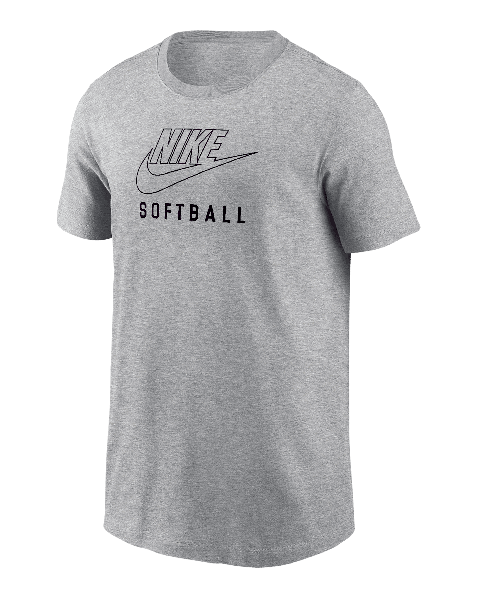 Nike Swoosh Big Kids' Softball T-Shirt - Dark Grey Heather