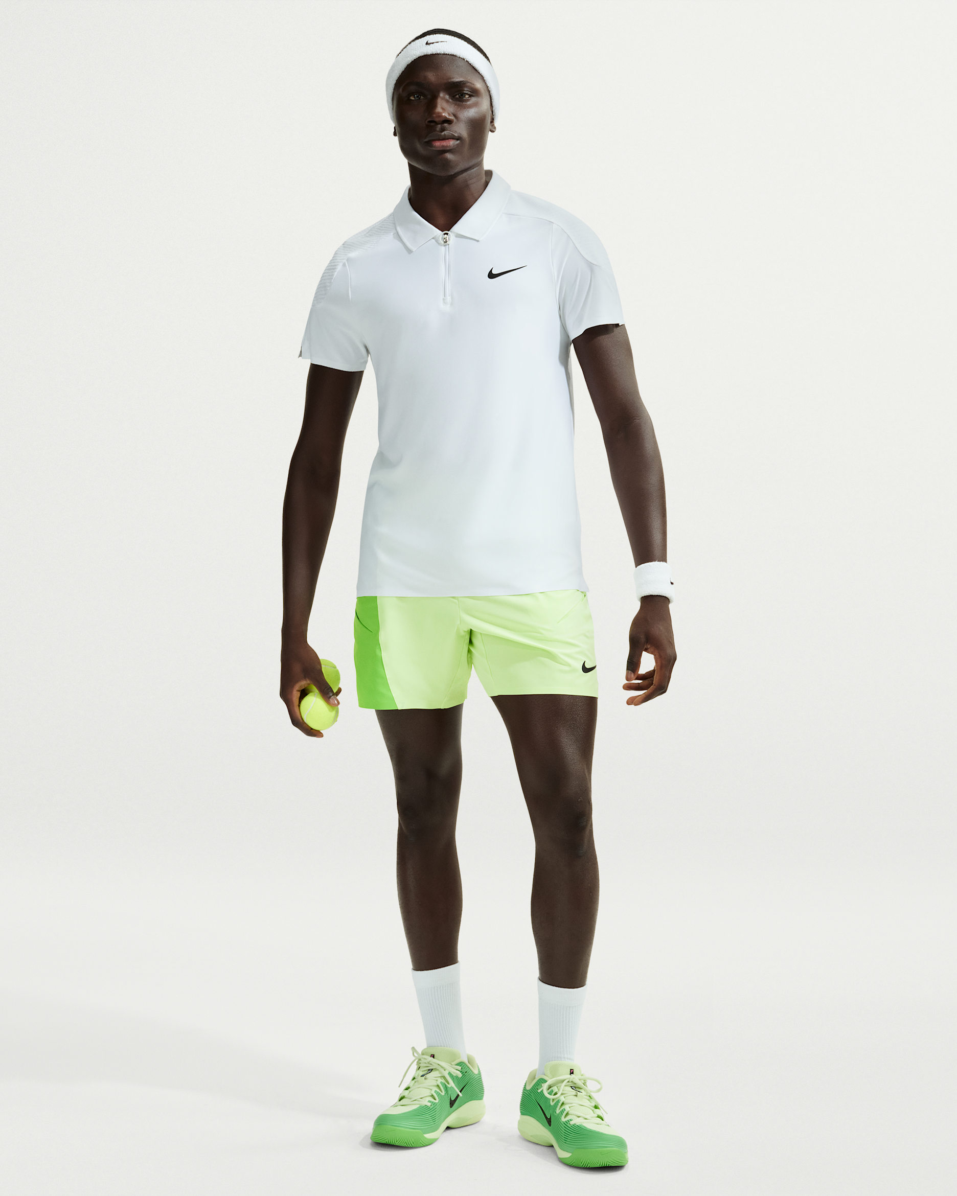 Shorts Dri-FIT NikeCourt Slam – Uomo - Light Liquid Lime/Mean Green/Nero
