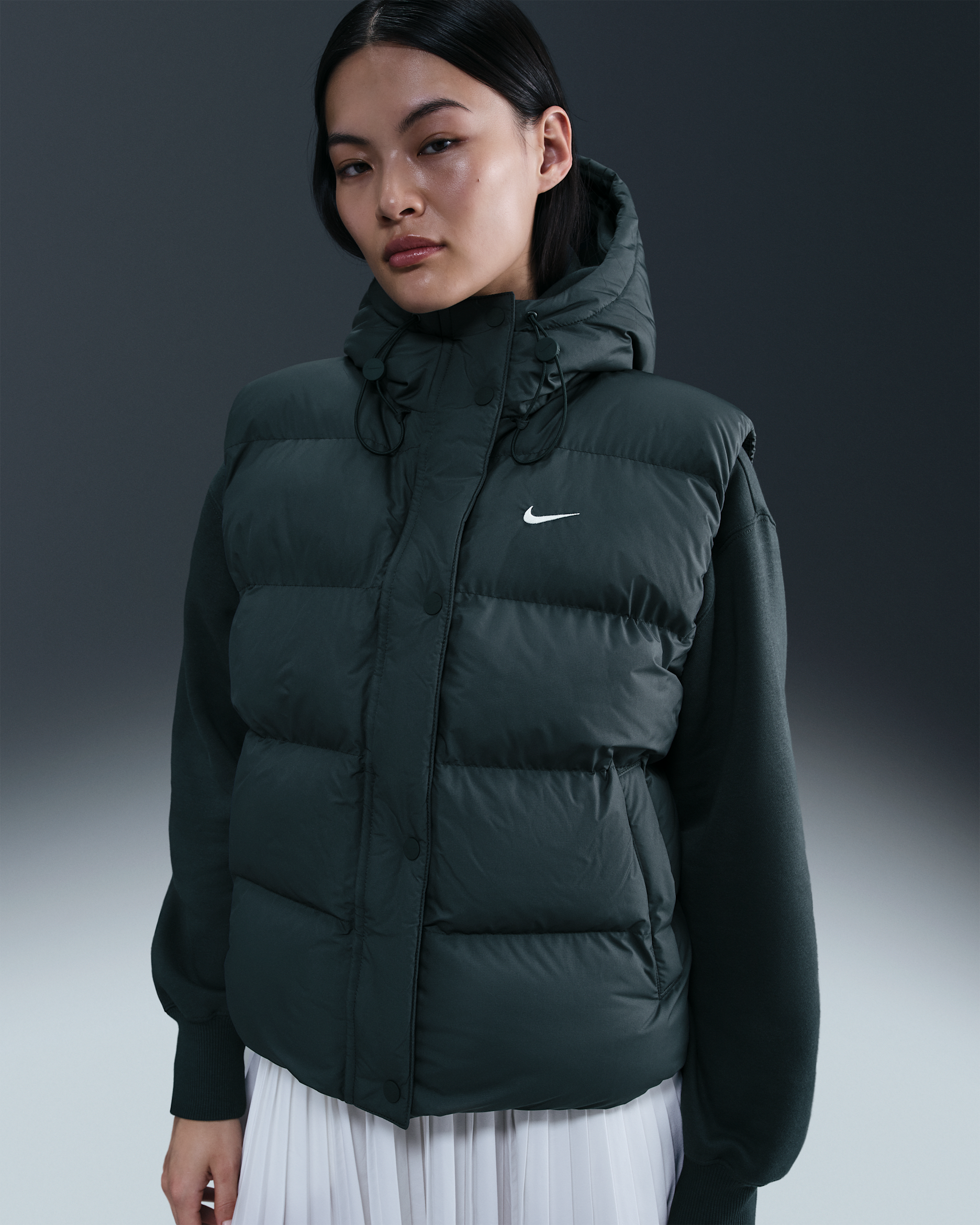 Chaleco Therma-FIT para mujer Nike Sportswear - Alga/Vela