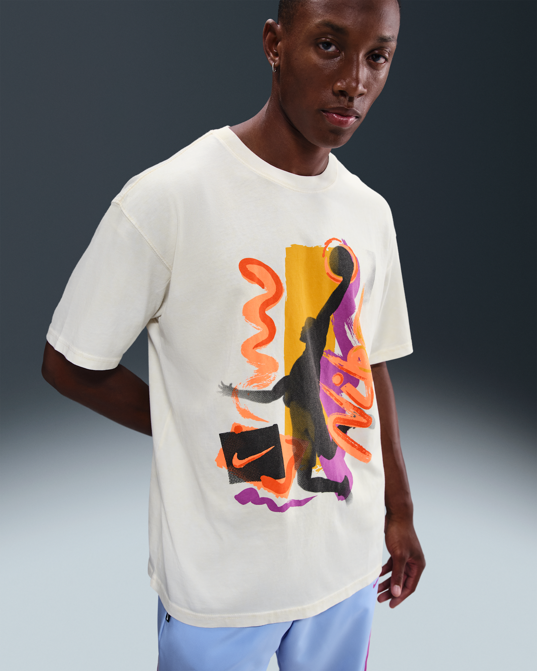 Nike Men's Max90 Basketball T-Shirt - Coconut Milk