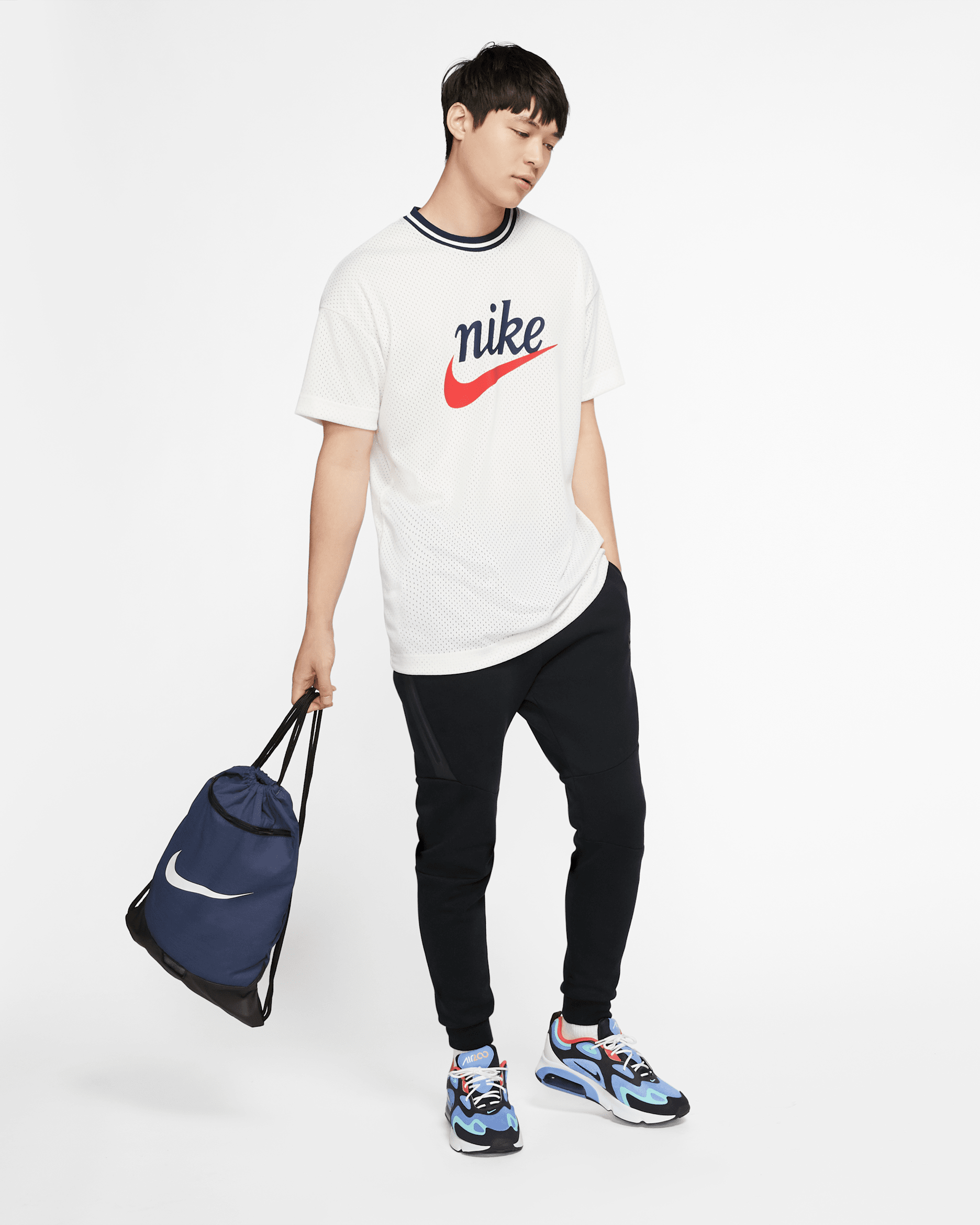 Nike Brasilia Training Gymsack - Midnight Navy/Black/White